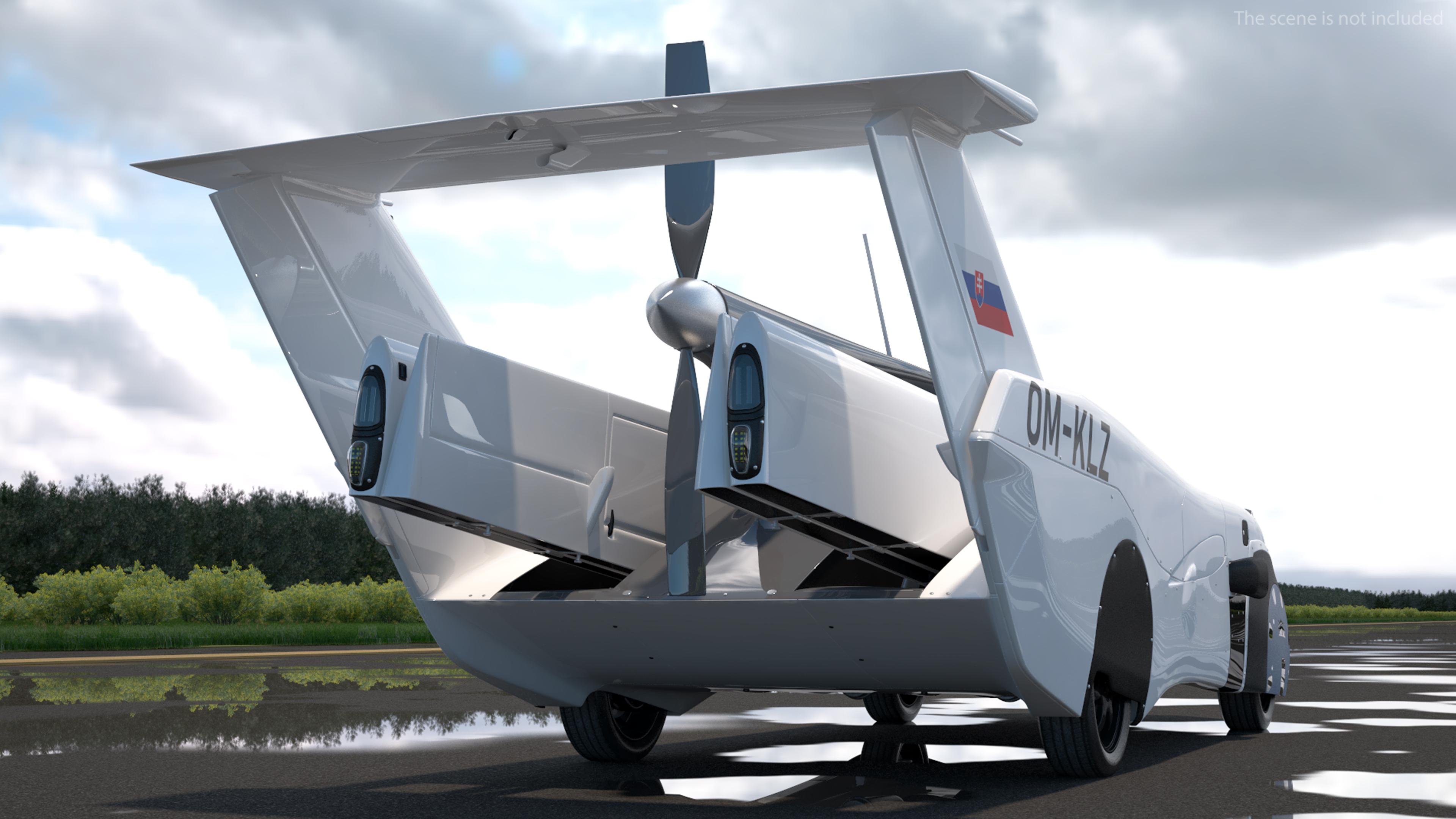 3D AirCar Transported model