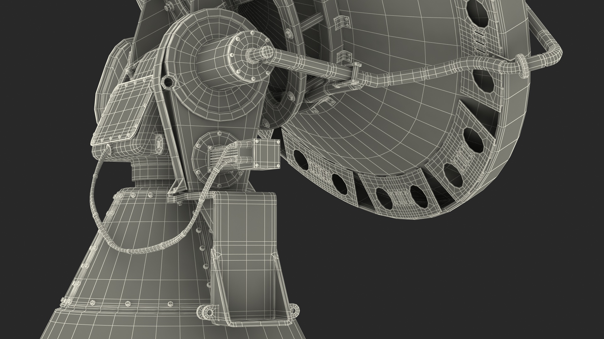3D model X Band Polarimetric Doppler Mobile Radar