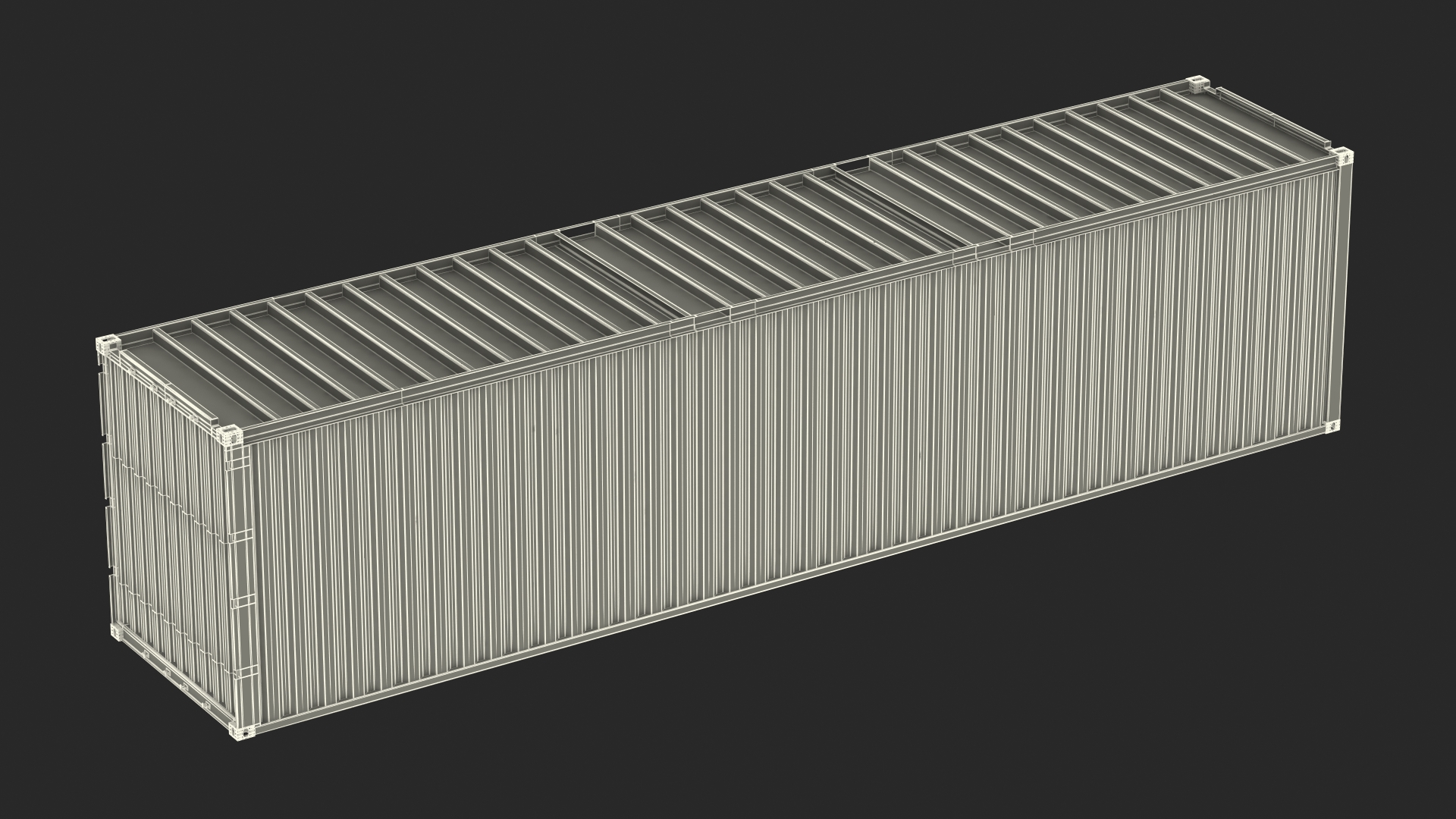 3D model Container Office Red