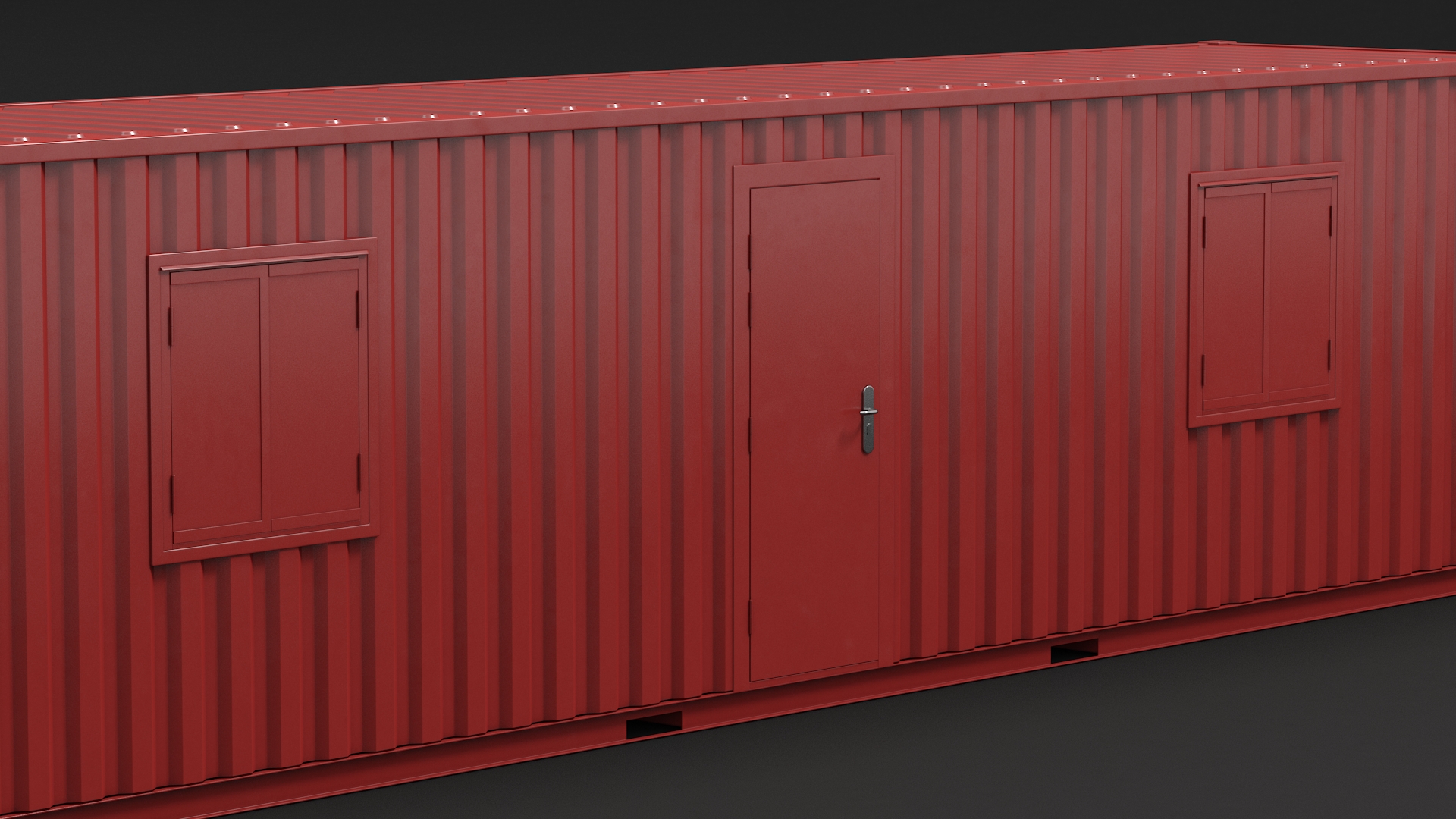 3D model Container Office Red