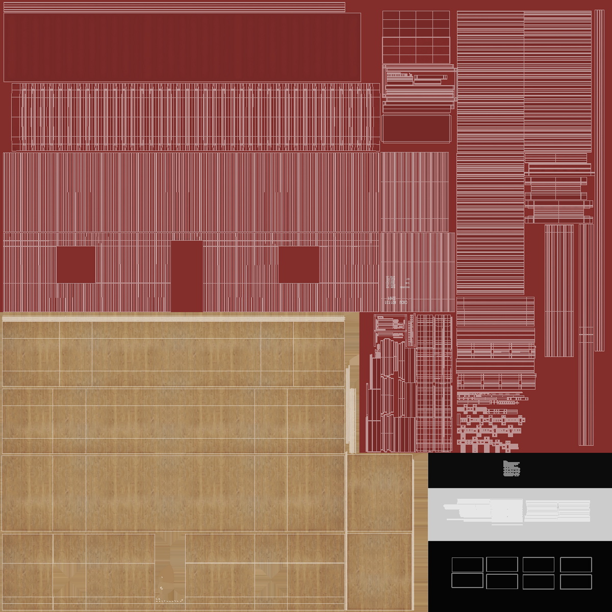 3D model Container Office Red