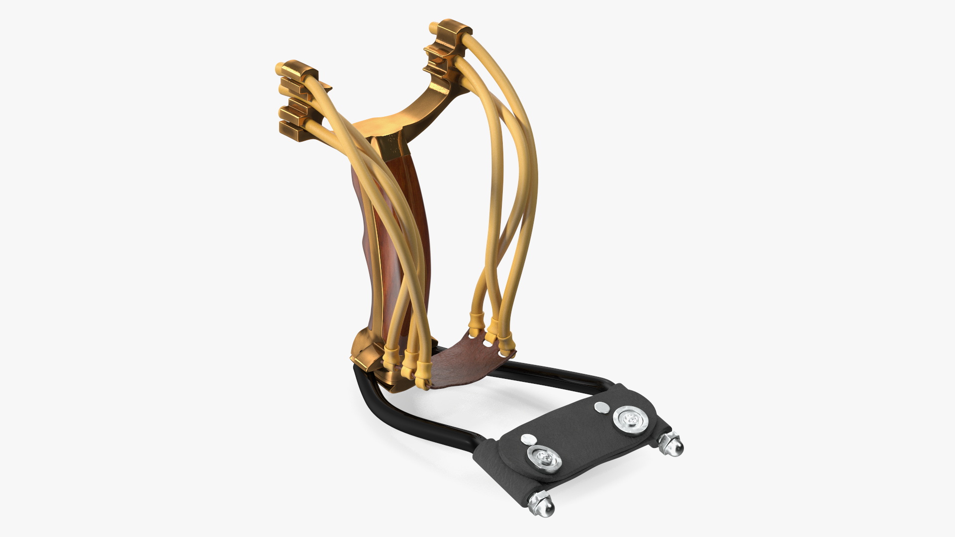 3D Folding Wrist Slingshot Wood model