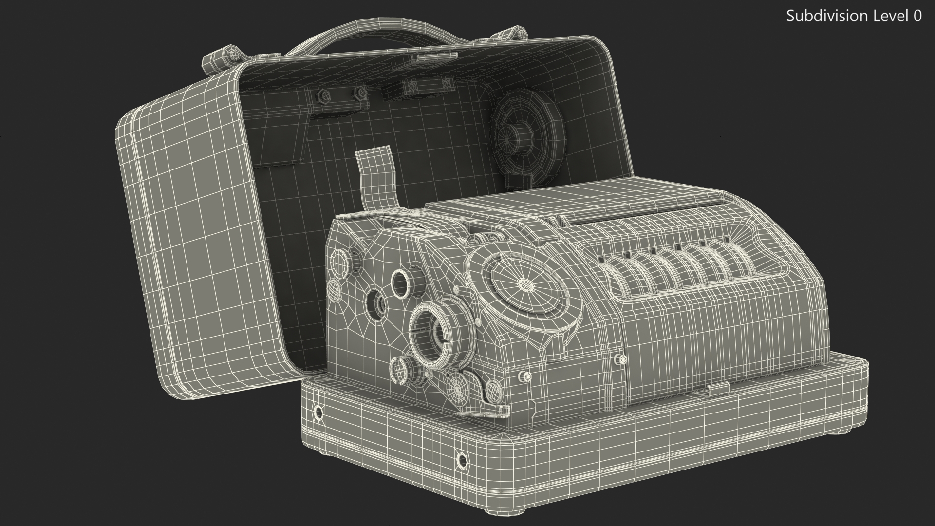 3D model HELL H 54 Mechanical Cipher Machine