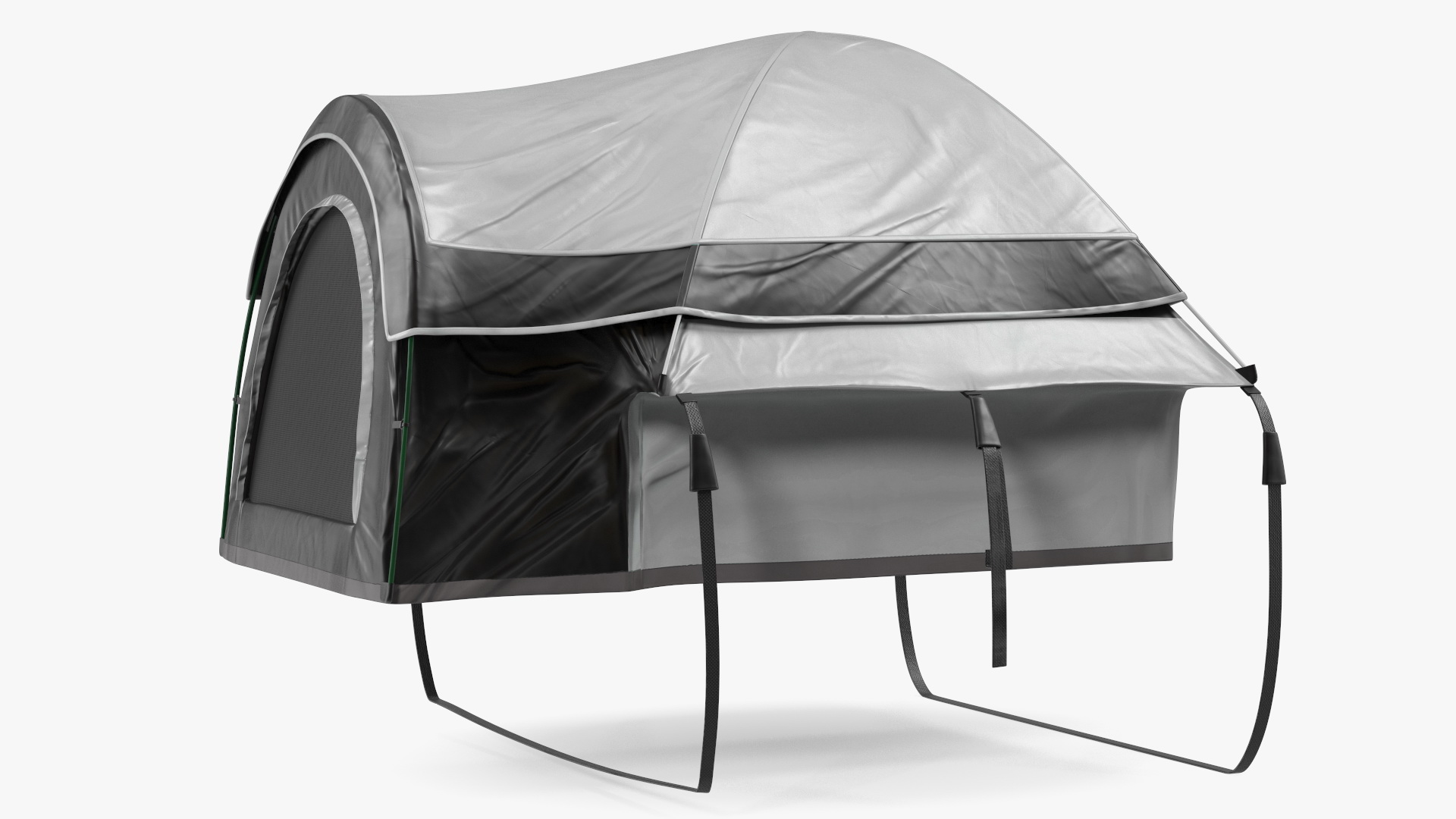 Pickup Truck Tent Grey on Pickup 3D
