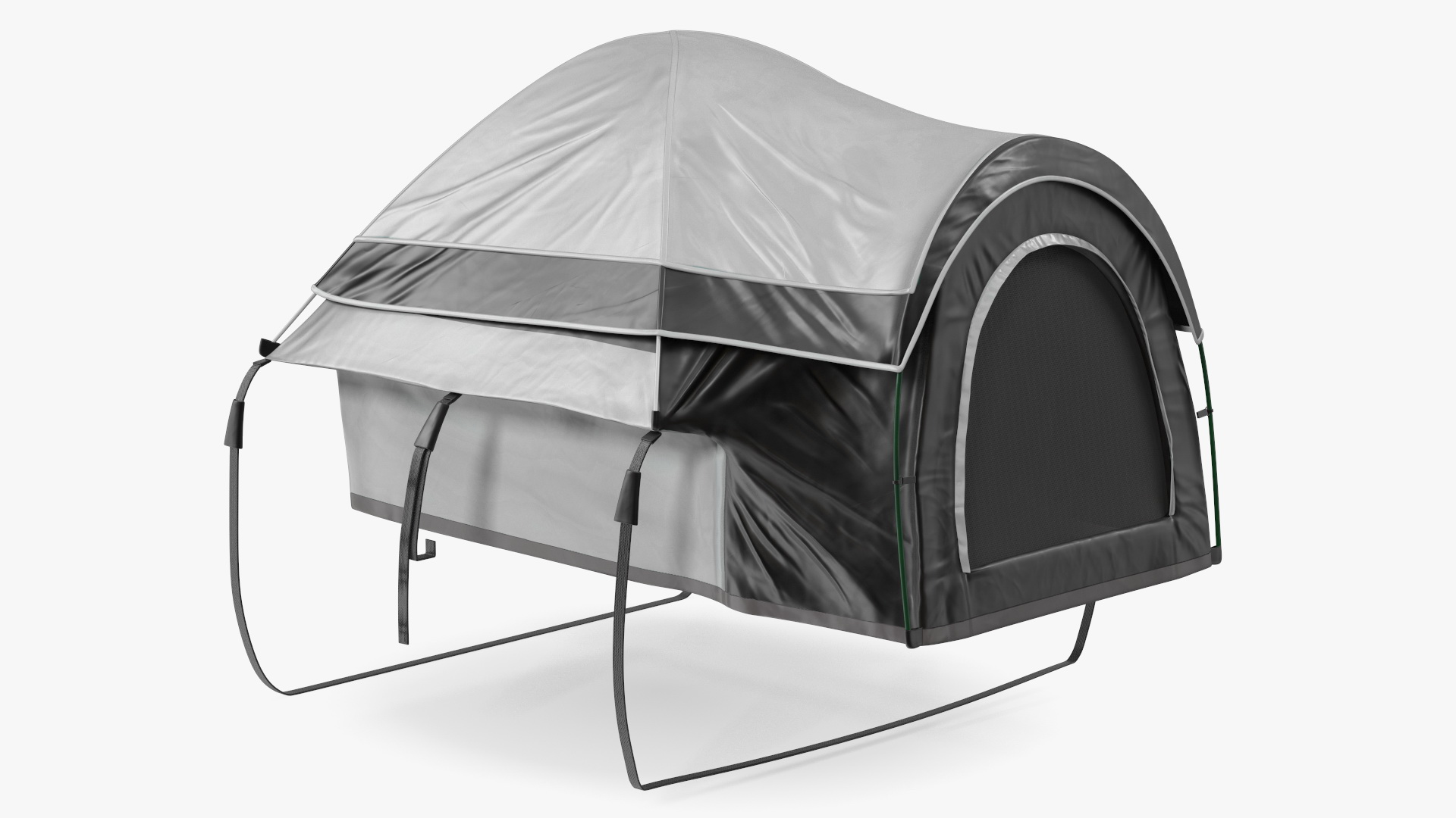 Pickup Truck Tent Grey on Pickup 3D