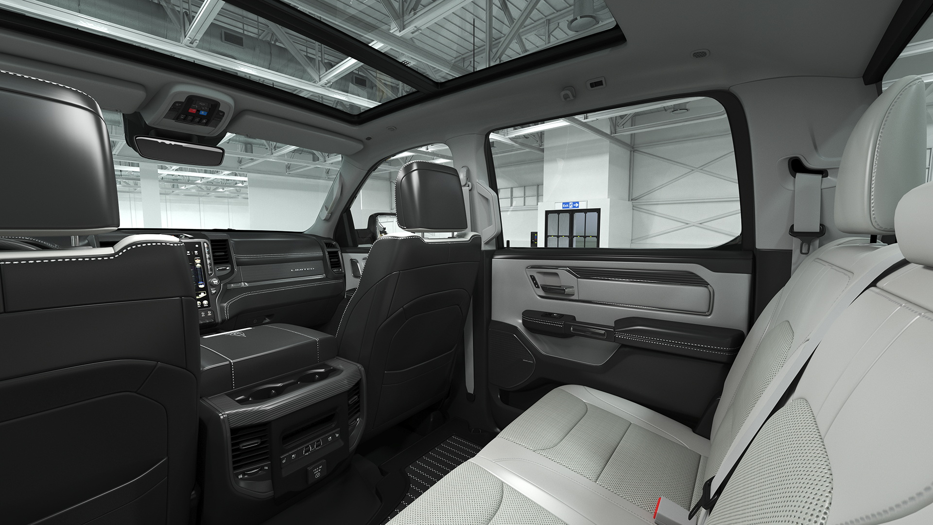 Pickup Truck Tent Grey on Pickup 3D