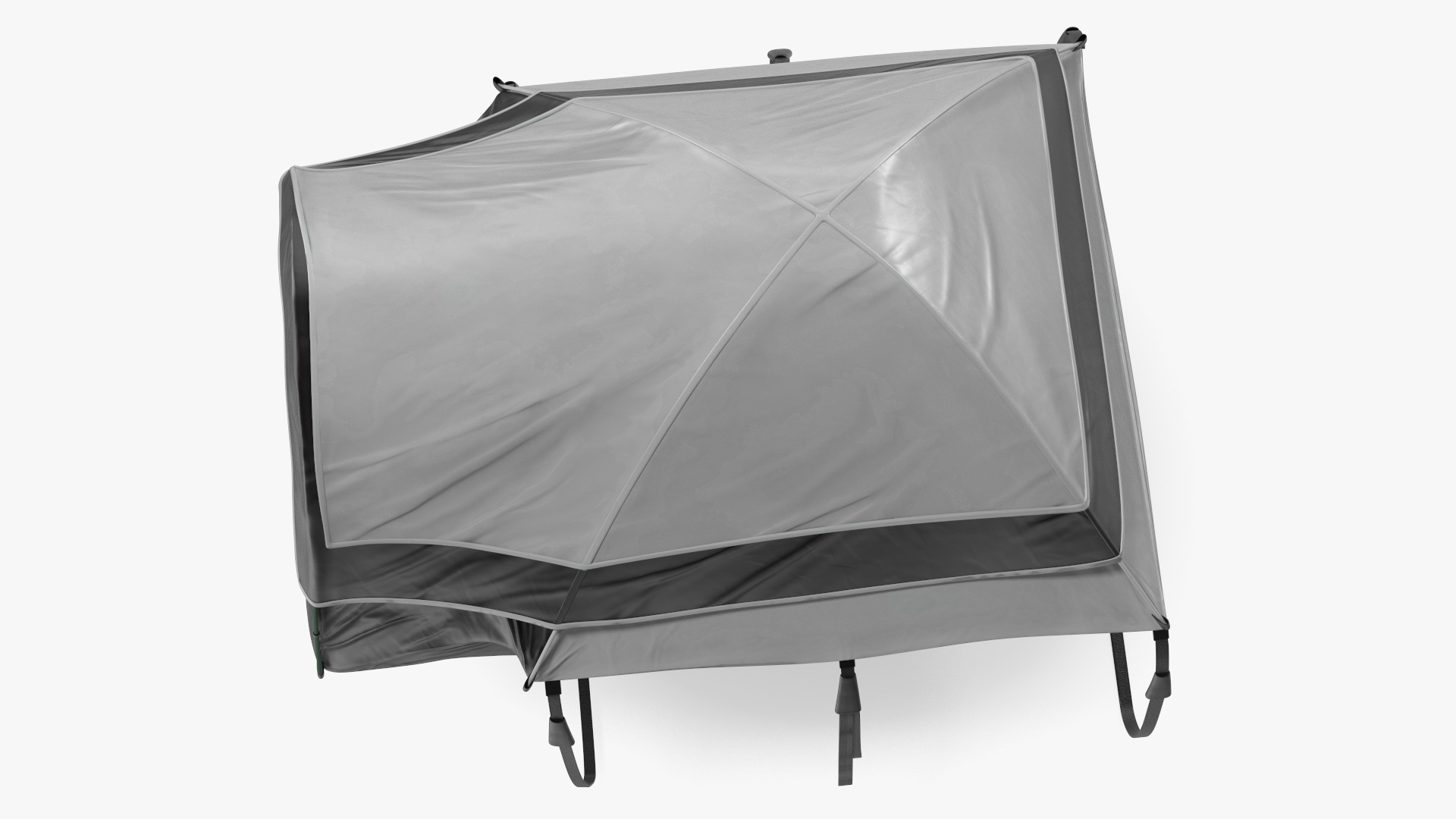 Pickup Truck Tent Grey on Pickup 3D