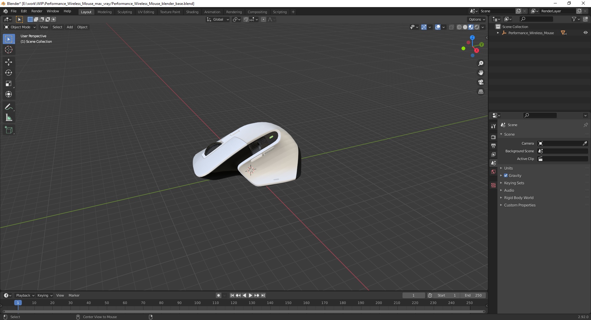 3D Performance Wireless Mouse