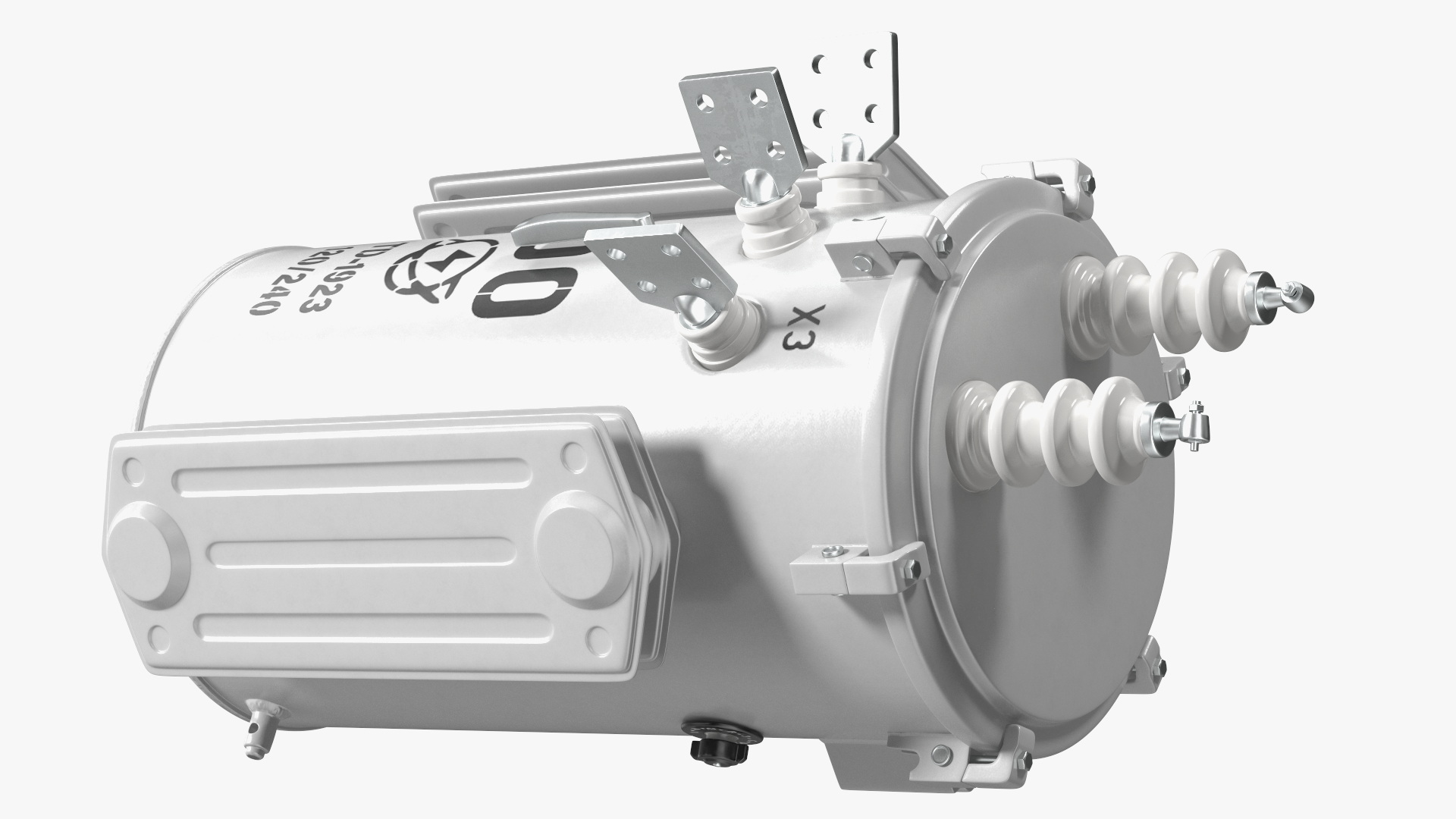 3D Single Phase Electric Pole Transformer model