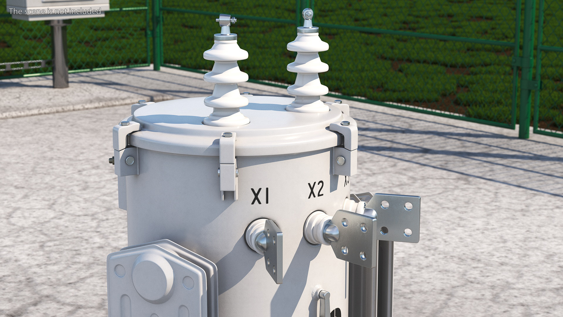 3D Single Phase Electric Pole Transformer model