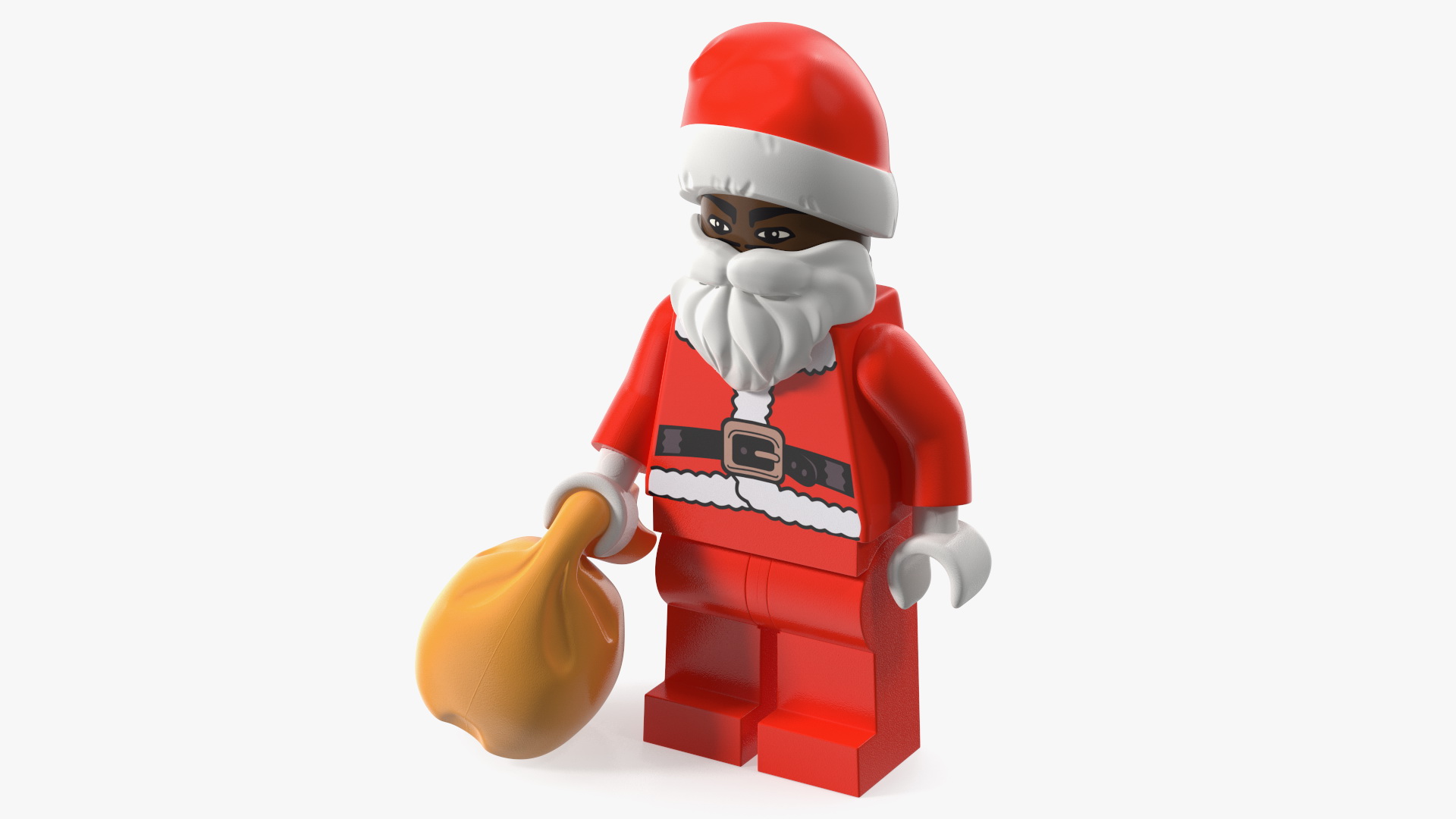 3D model LEGO Santa with Toy Sack Minifigure