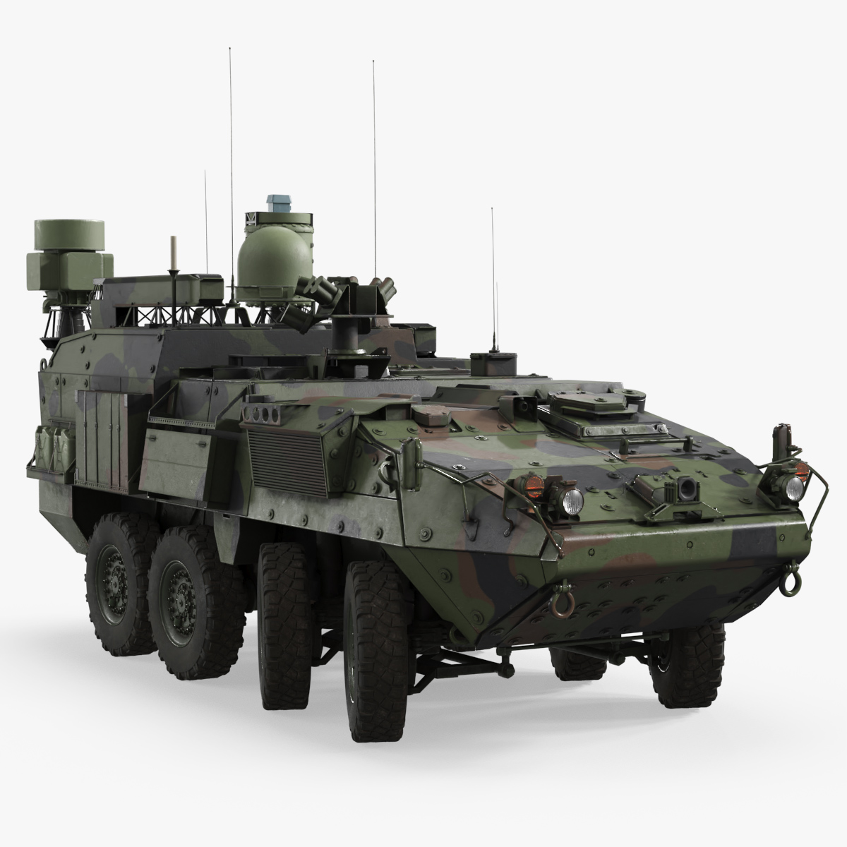 Stryker M1126 Electronic Warfare - Camouflage · Rigged