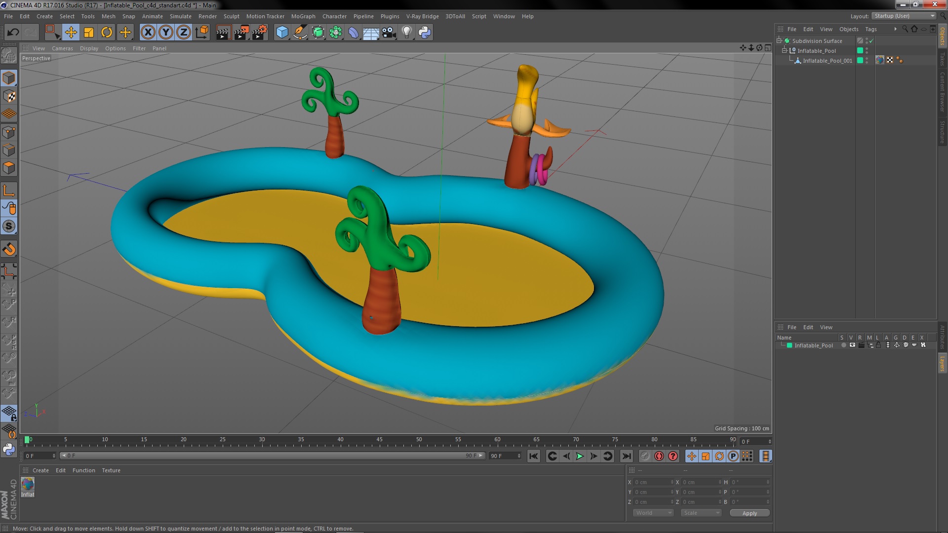 3D model Inflatable Pool