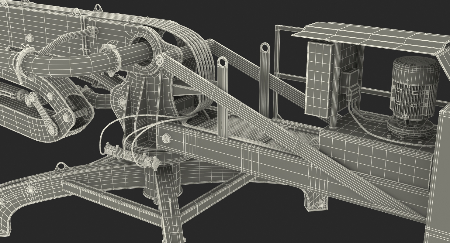 Makina BHD17 Concrete Boom Machine 3D model