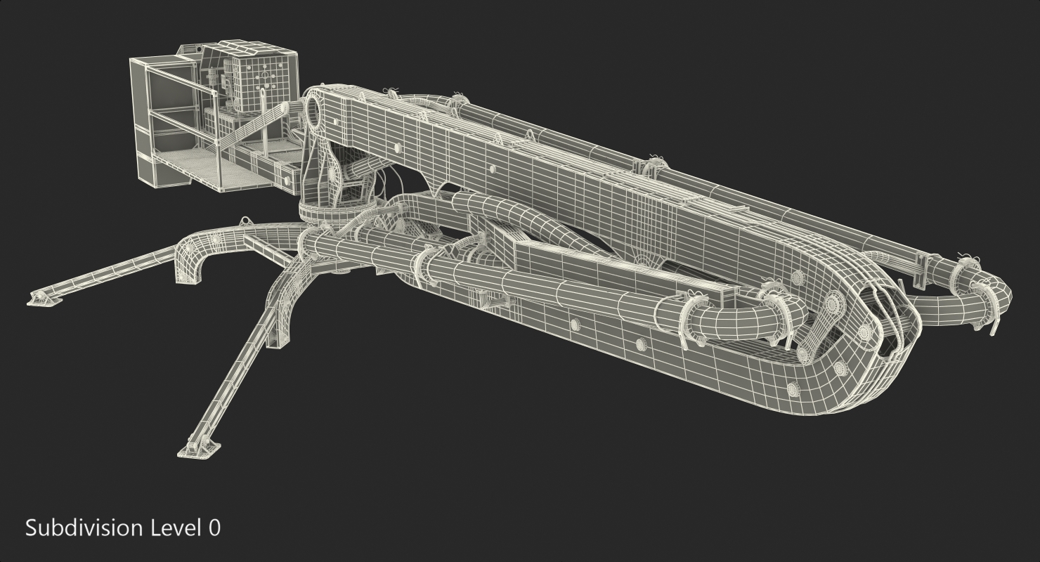 Makina BHD17 Concrete Boom Machine 3D model