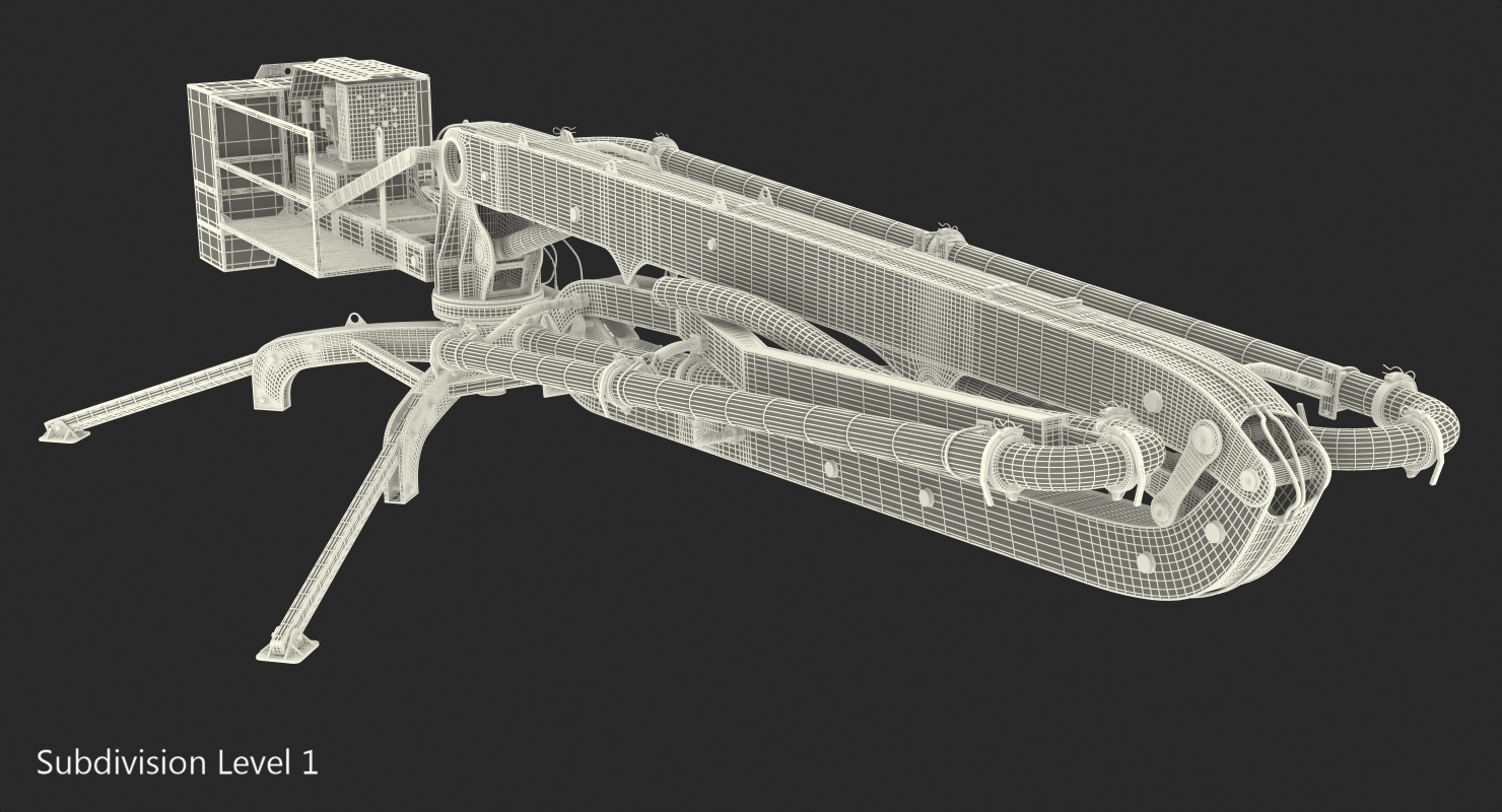 Makina BHD17 Concrete Boom Machine 3D model