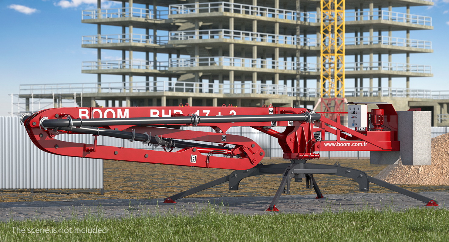 Makina BHD17 Concrete Boom Machine 3D model