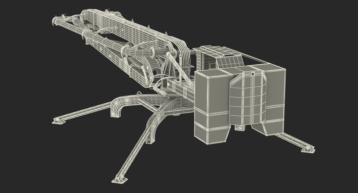 Makina BHD17 Concrete Boom Machine 3D model