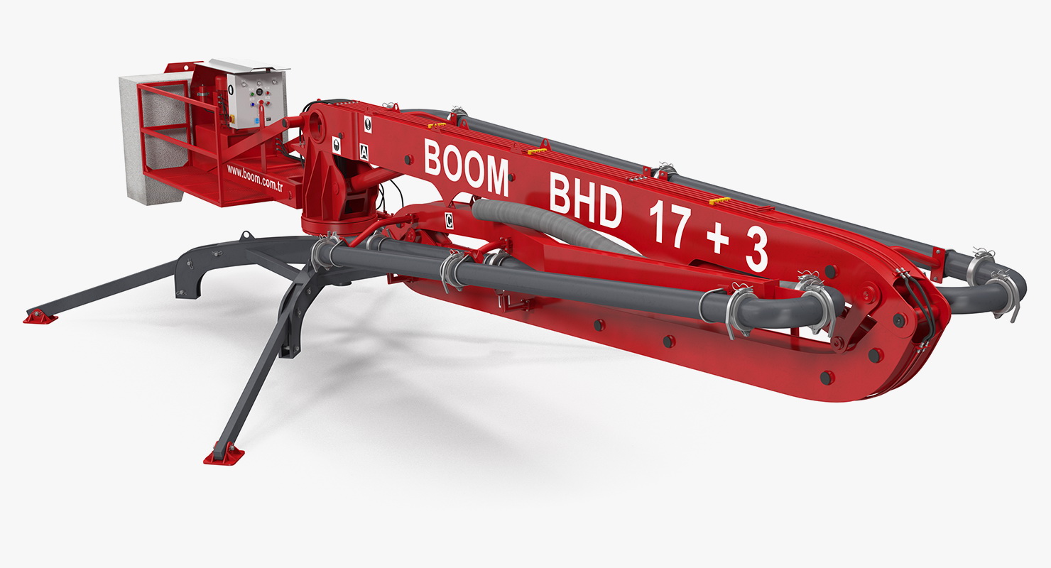 Makina BHD17 Concrete Boom Machine 3D model