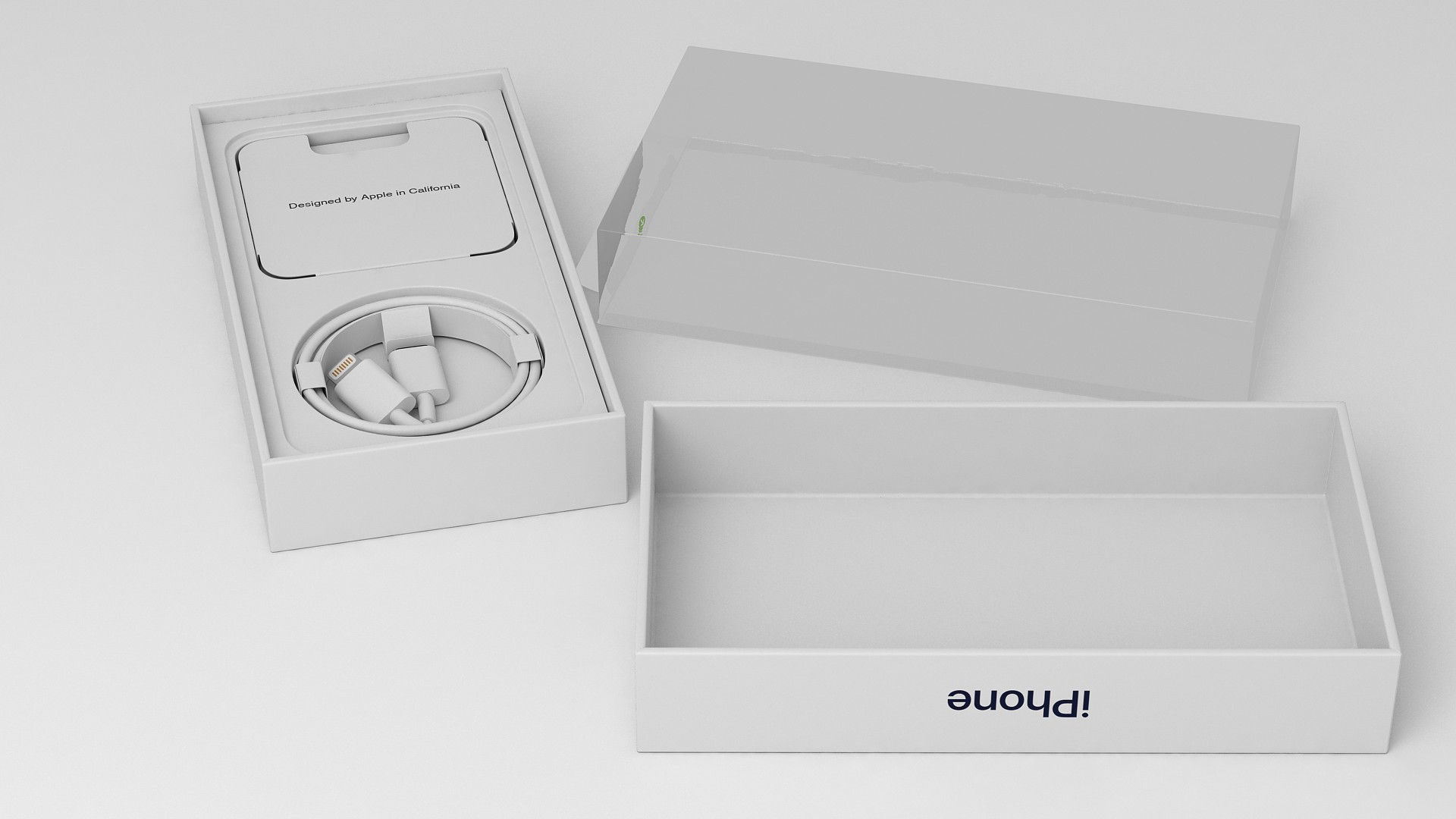 3D iPhone 12 Package Box Blue