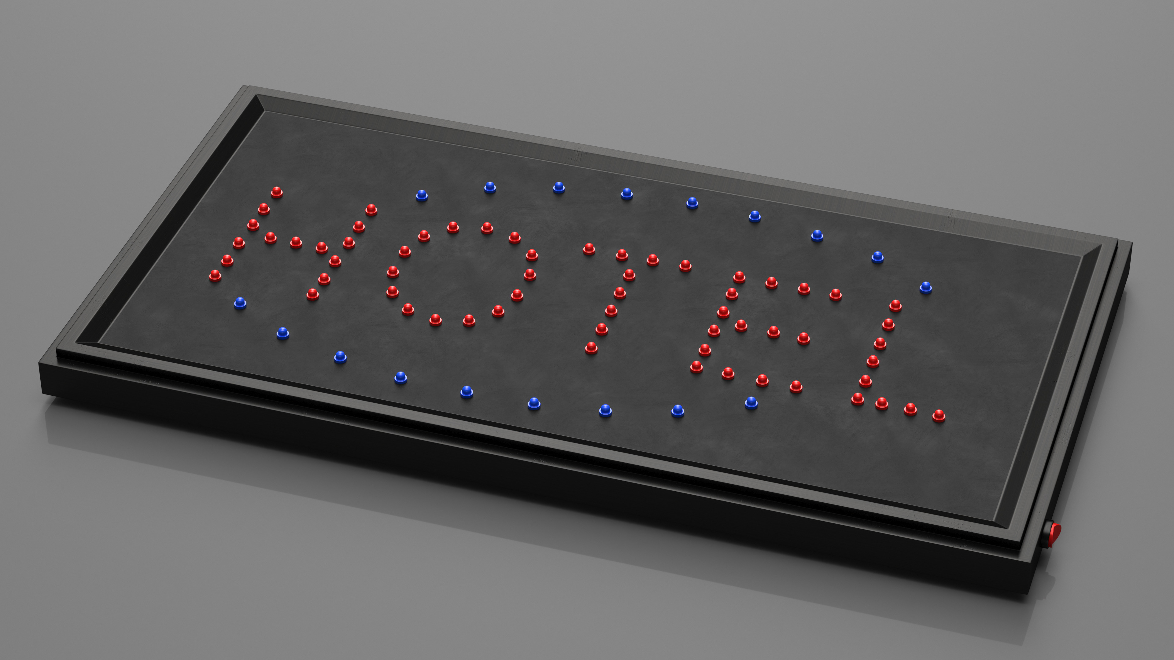 3D model Hotel Neon LED Light Sign Board OFF