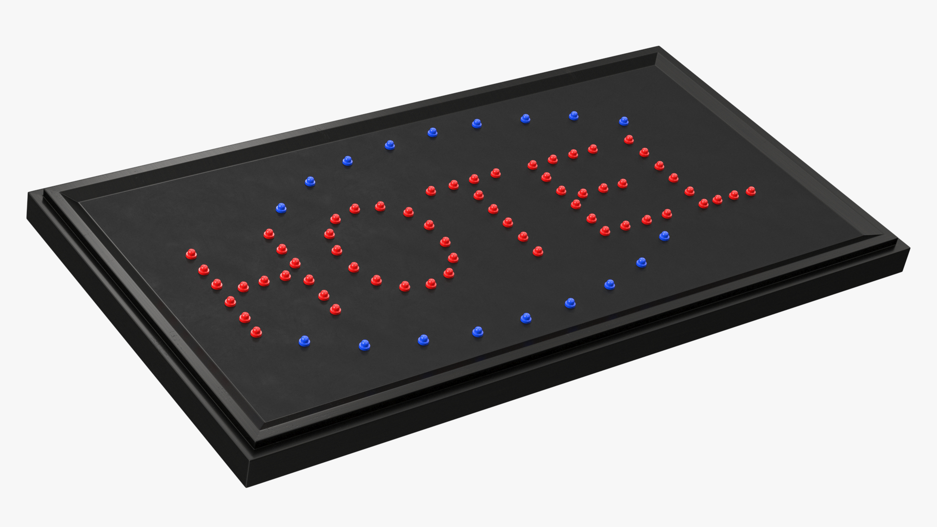 3D model Hotel Neon LED Light Sign Board OFF