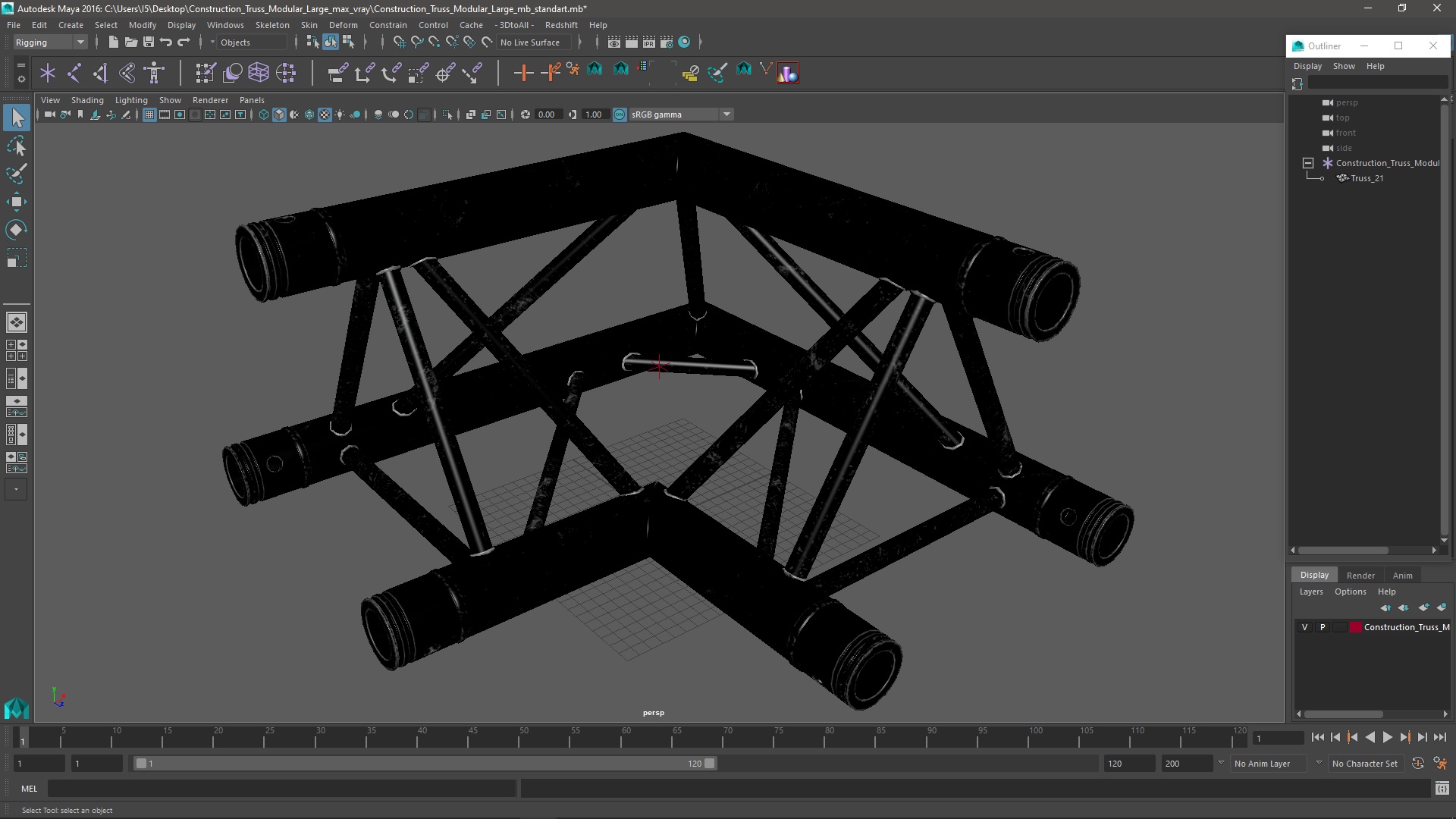 Construction Truss Modular Large 3D