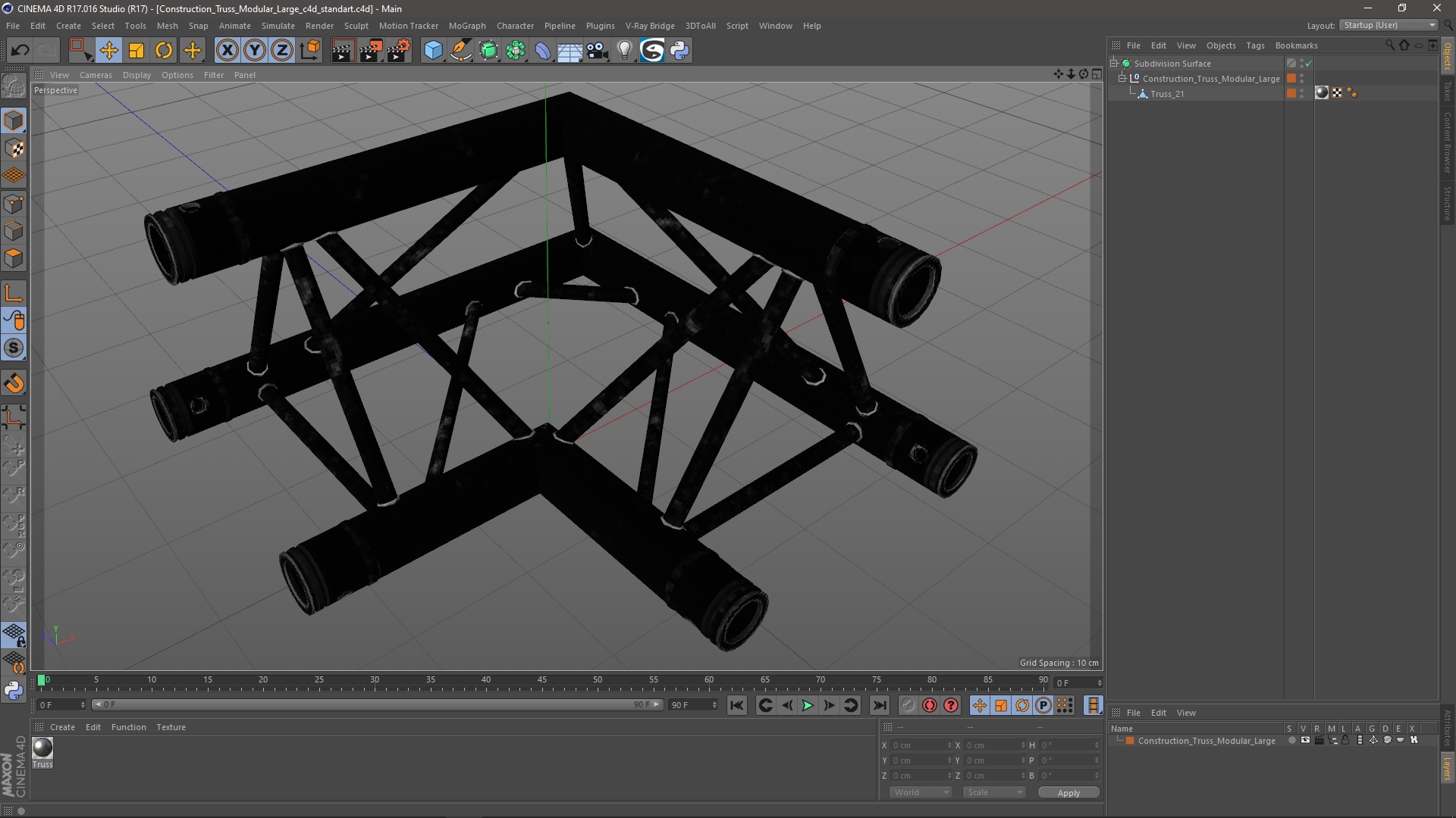 Construction Truss Modular Large 3D