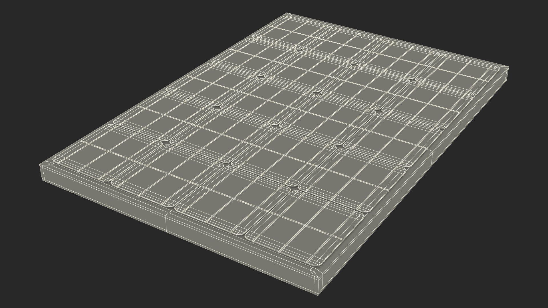 3D model Metal Roofing with Solar Panel