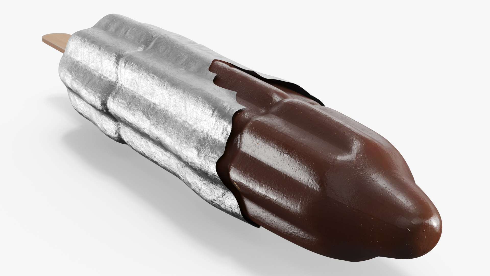 Chocolate Covered Ice Cream Foil Wrapped Silver - view 6