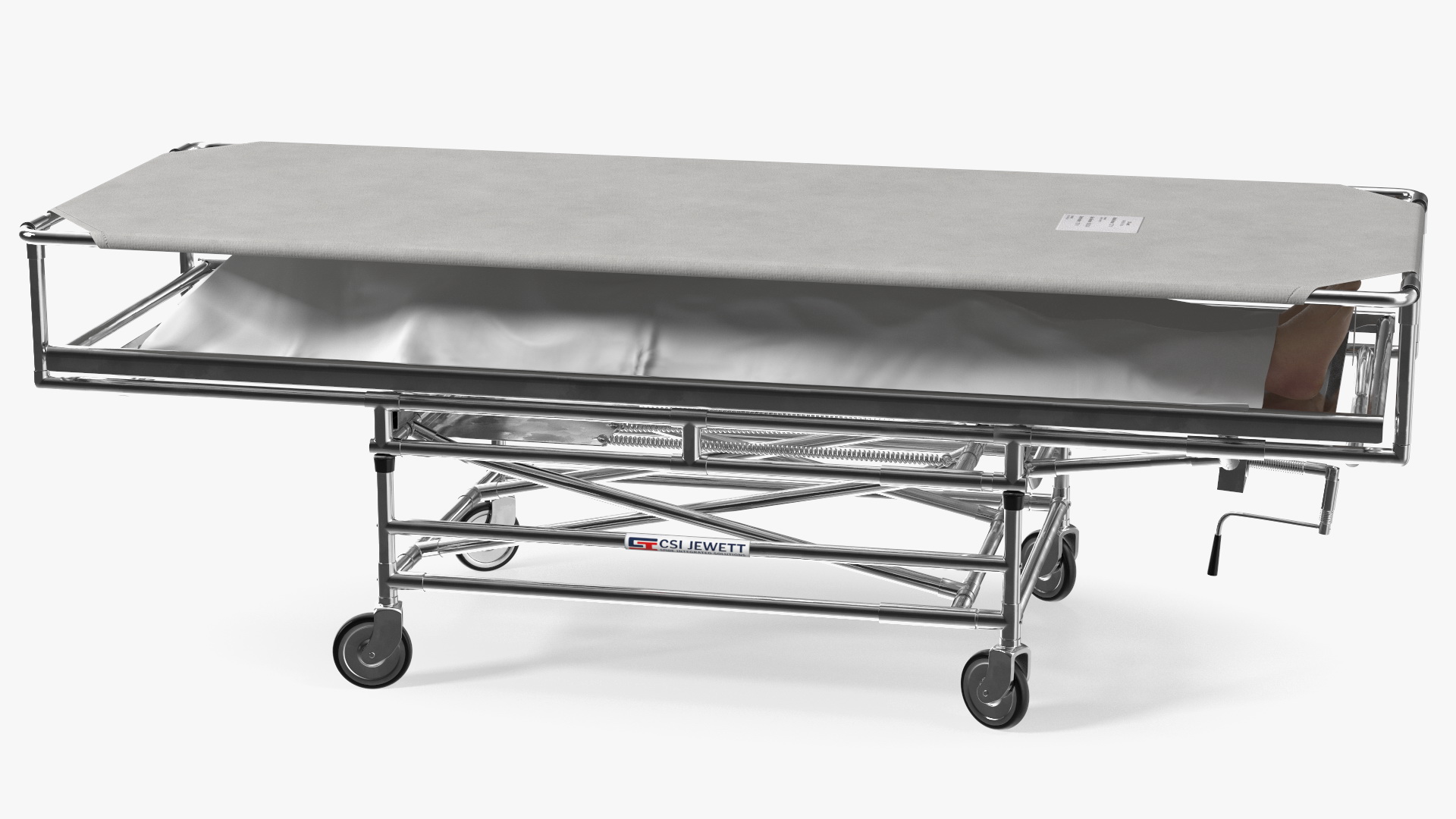 Covered Gurney CSI Jevett with Male Corpse 3D