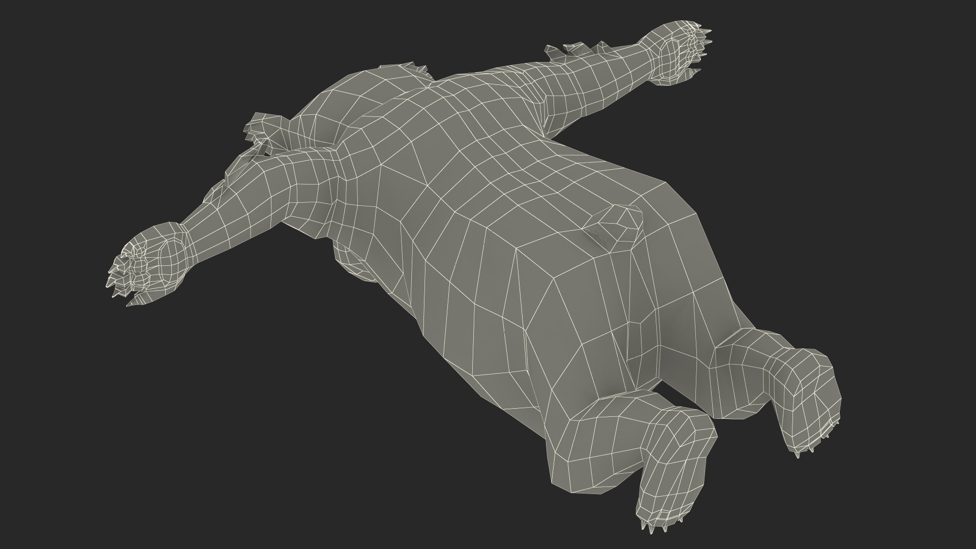 3D Funny Brown Bear