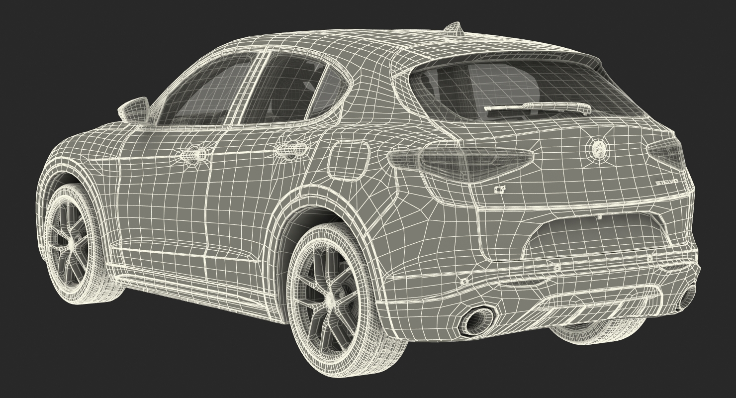 3D Alfa Romeo Stelvio 2017 model