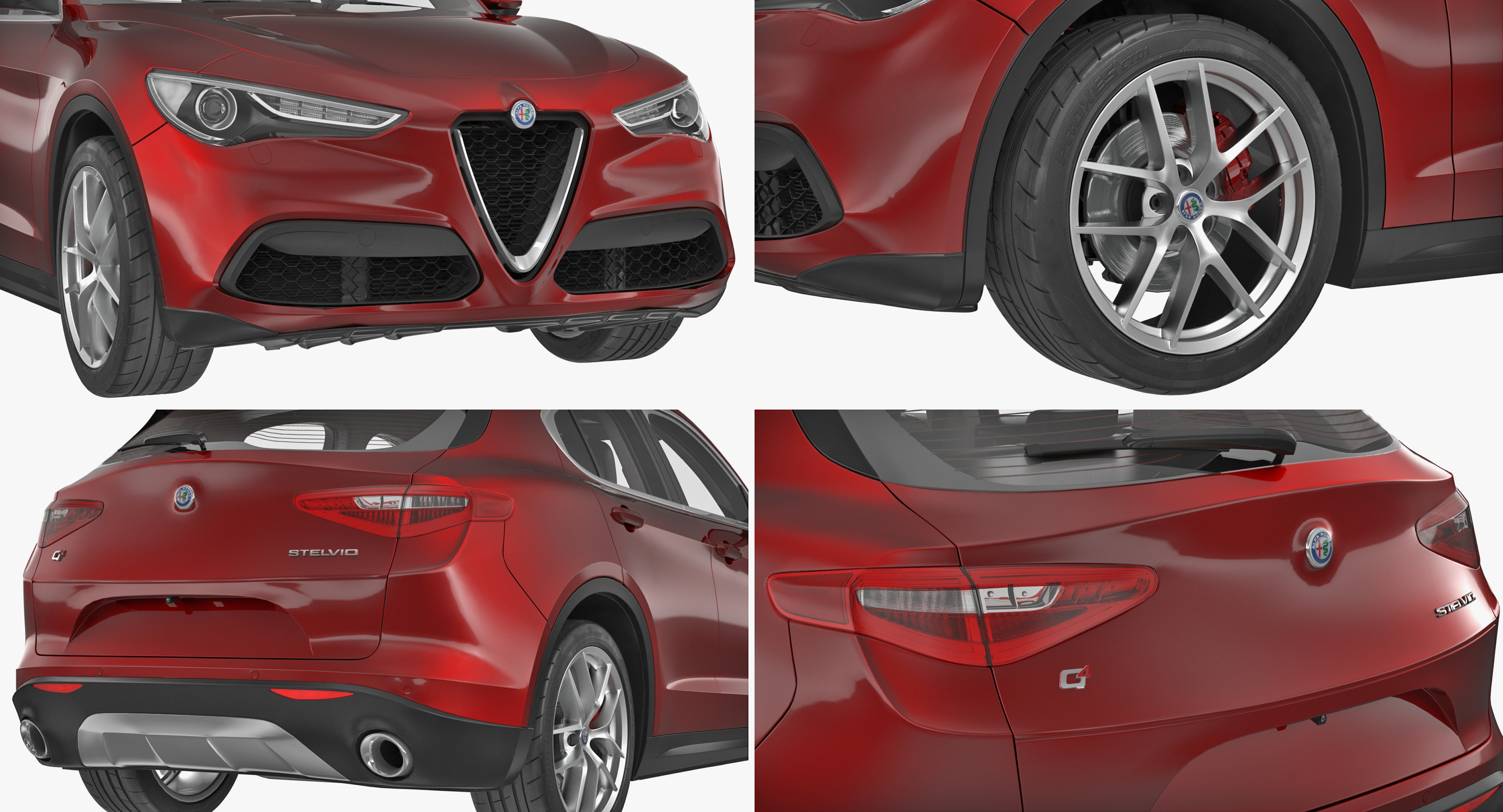 3D Alfa Romeo Stelvio 2017 model