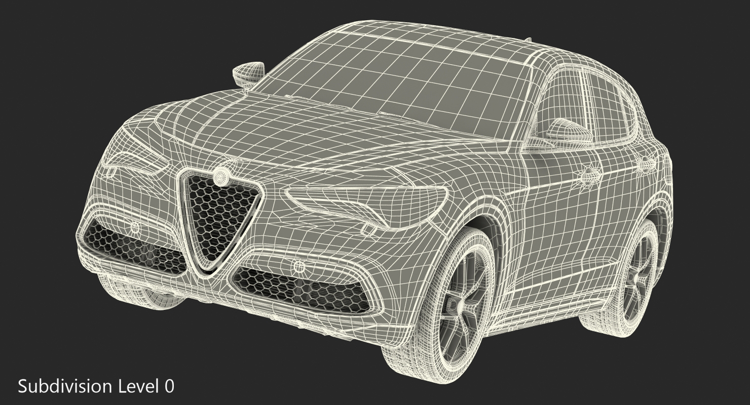 3D Alfa Romeo Stelvio 2017 model