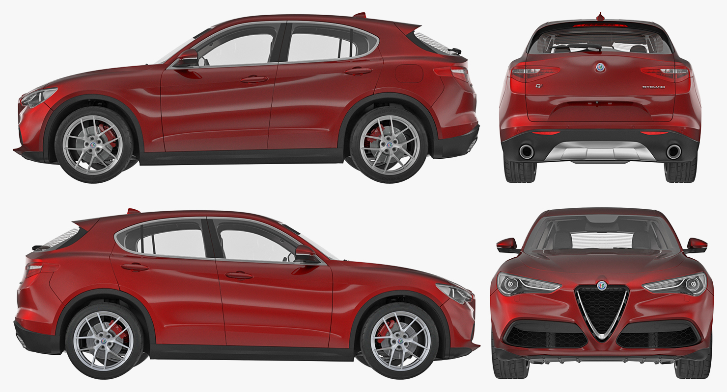 3D Alfa Romeo Stelvio 2017 model