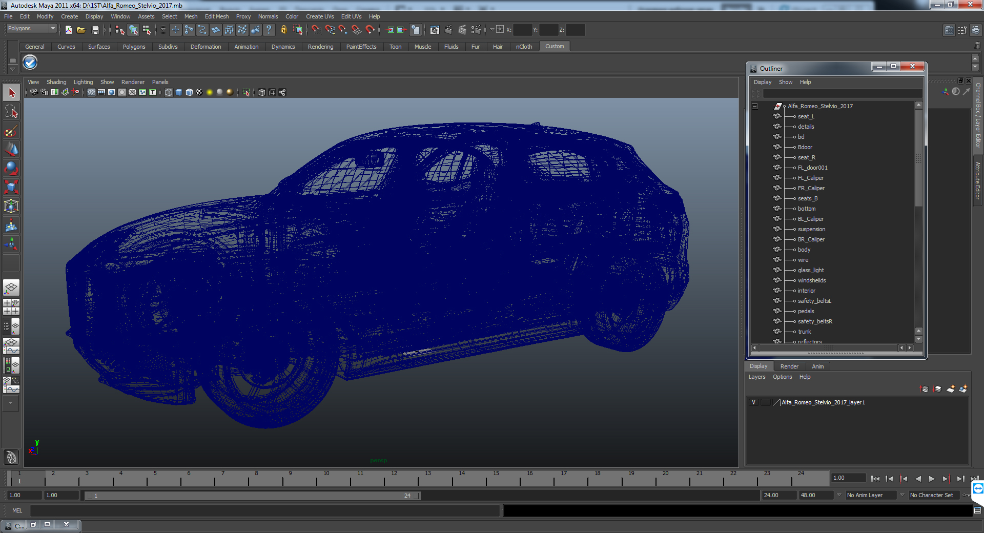 3D Alfa Romeo Stelvio 2017 model