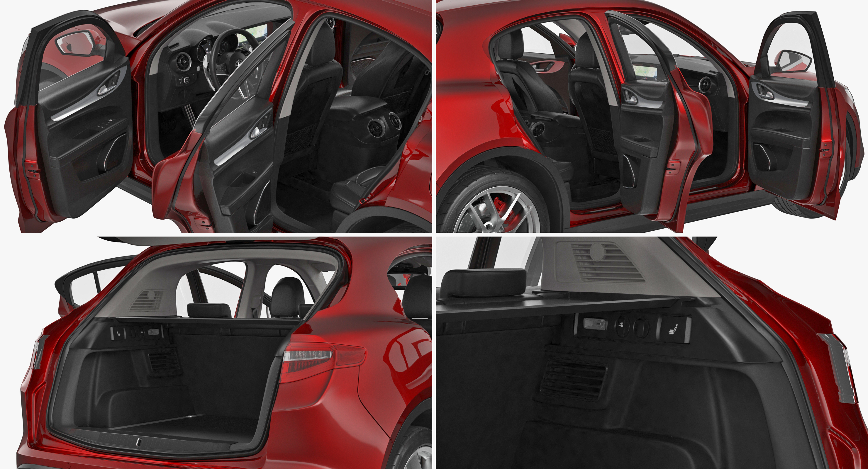 3D Alfa Romeo Stelvio 2017 model