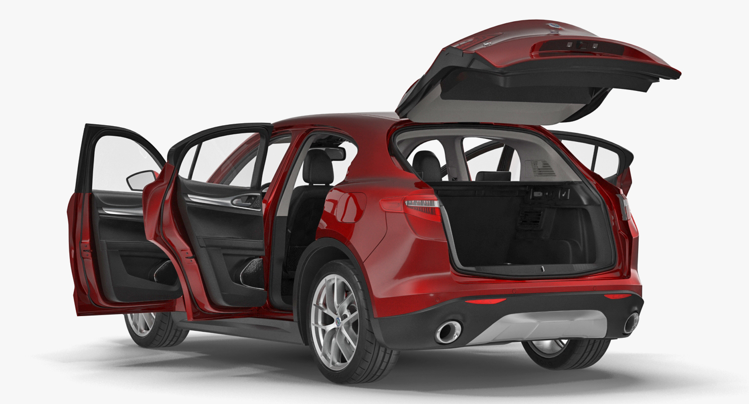 3D Alfa Romeo Stelvio 2017 model