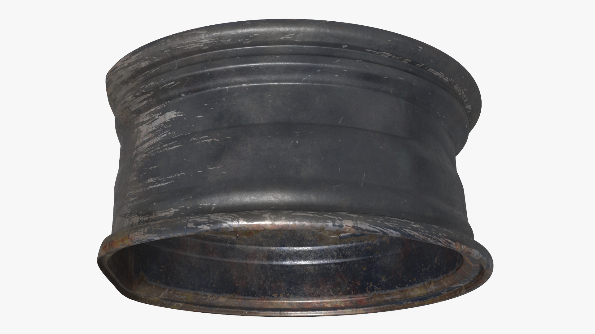 Damaged Automotive Rim Old, view 4