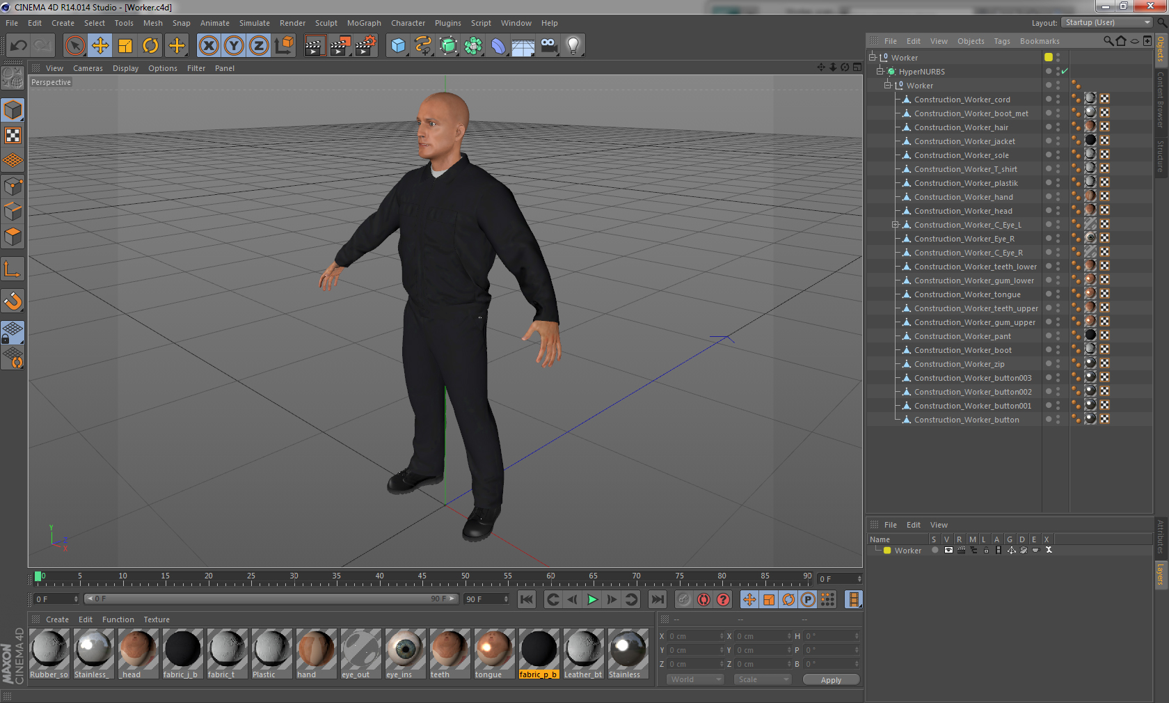 3D model Worker