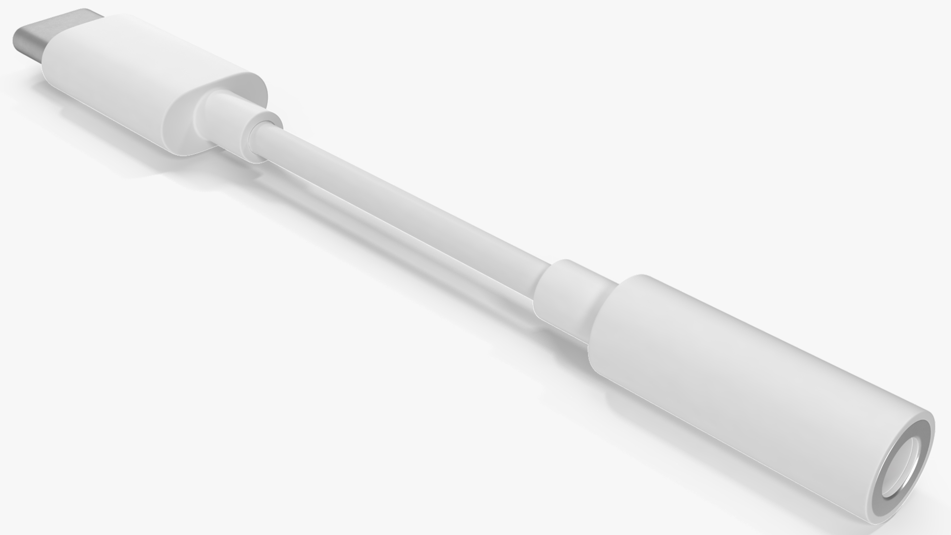3D USB Type C to 3.5 mm Headphone Jack Adapter model