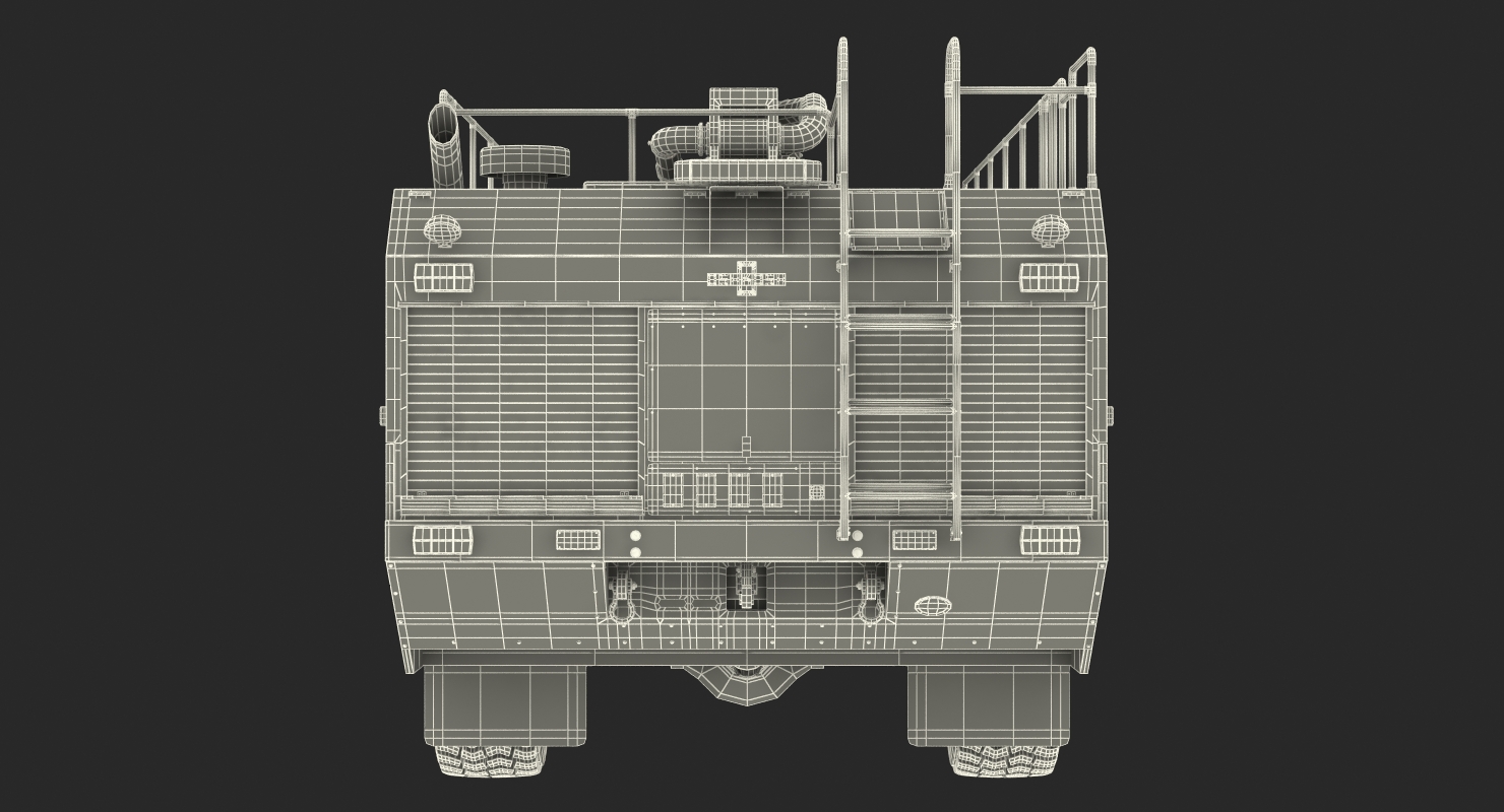 Oshkosh Striker 4500 ARFF Airport Engine Rigged 3D