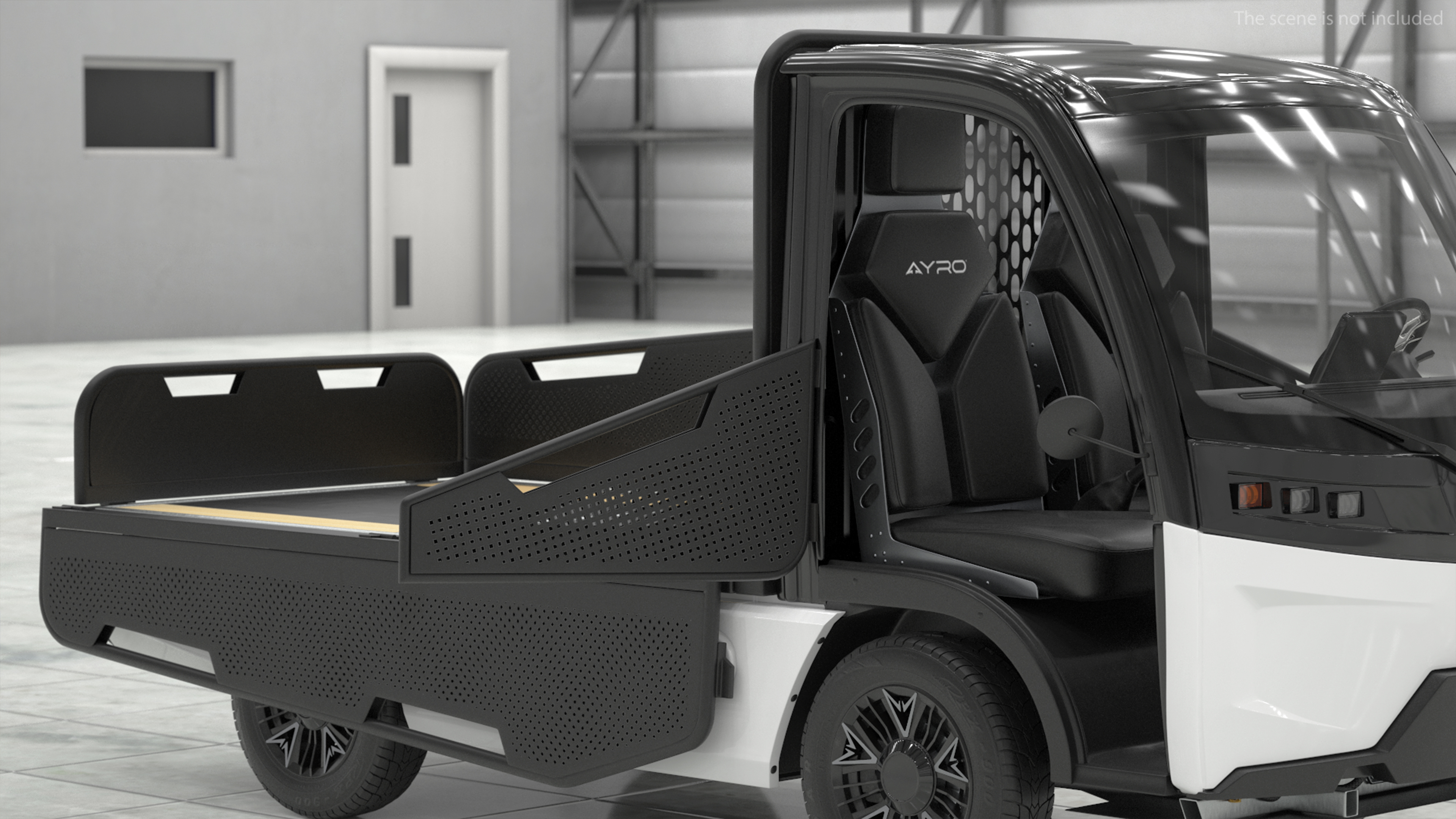 AYRO Vanish Electric Mini Truck Pickup Bed Rigged 3D model