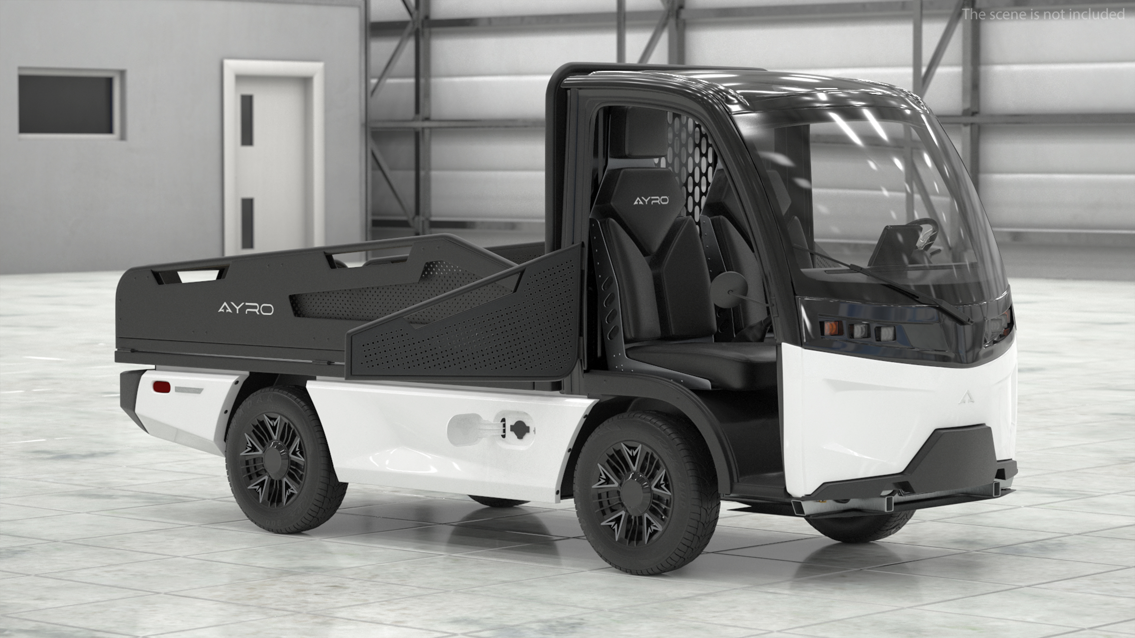 AYRO Vanish Electric Mini Truck Pickup Bed Rigged 3D model