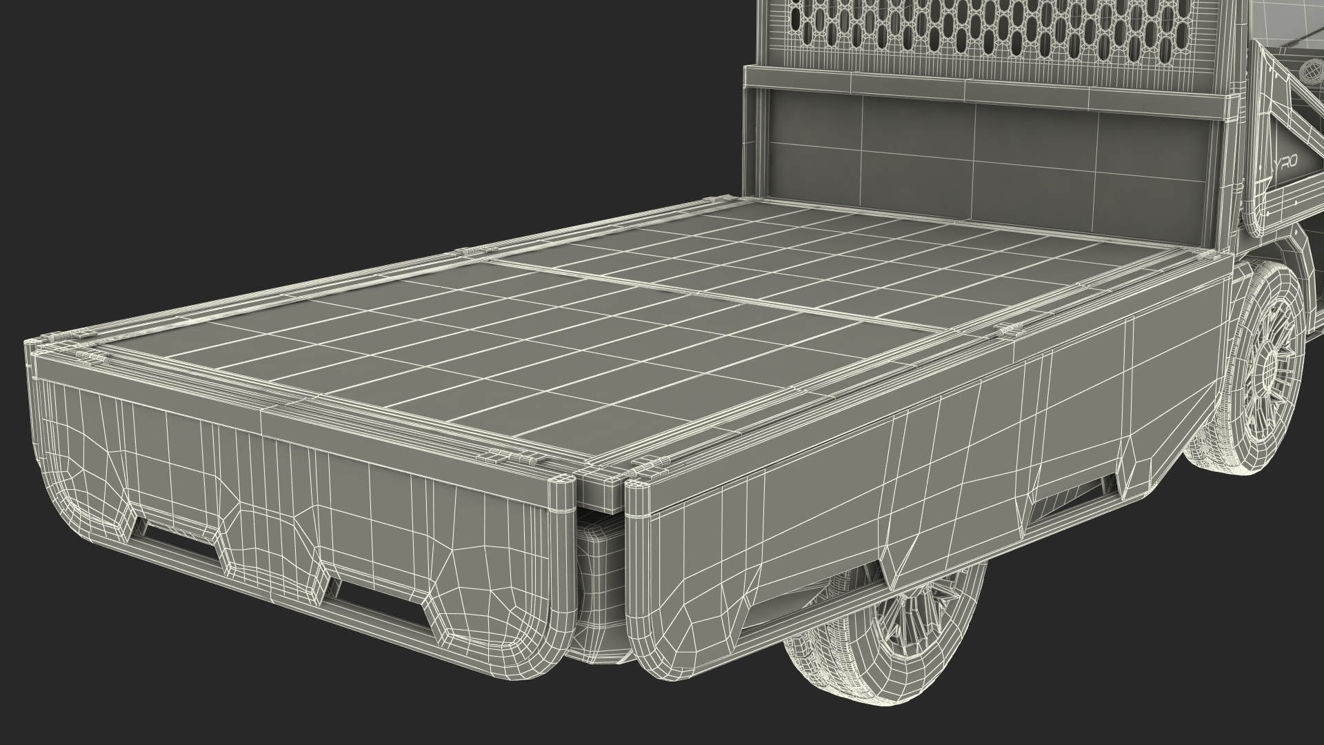 AYRO Vanish Electric Mini Truck Pickup Bed Rigged 3D model
