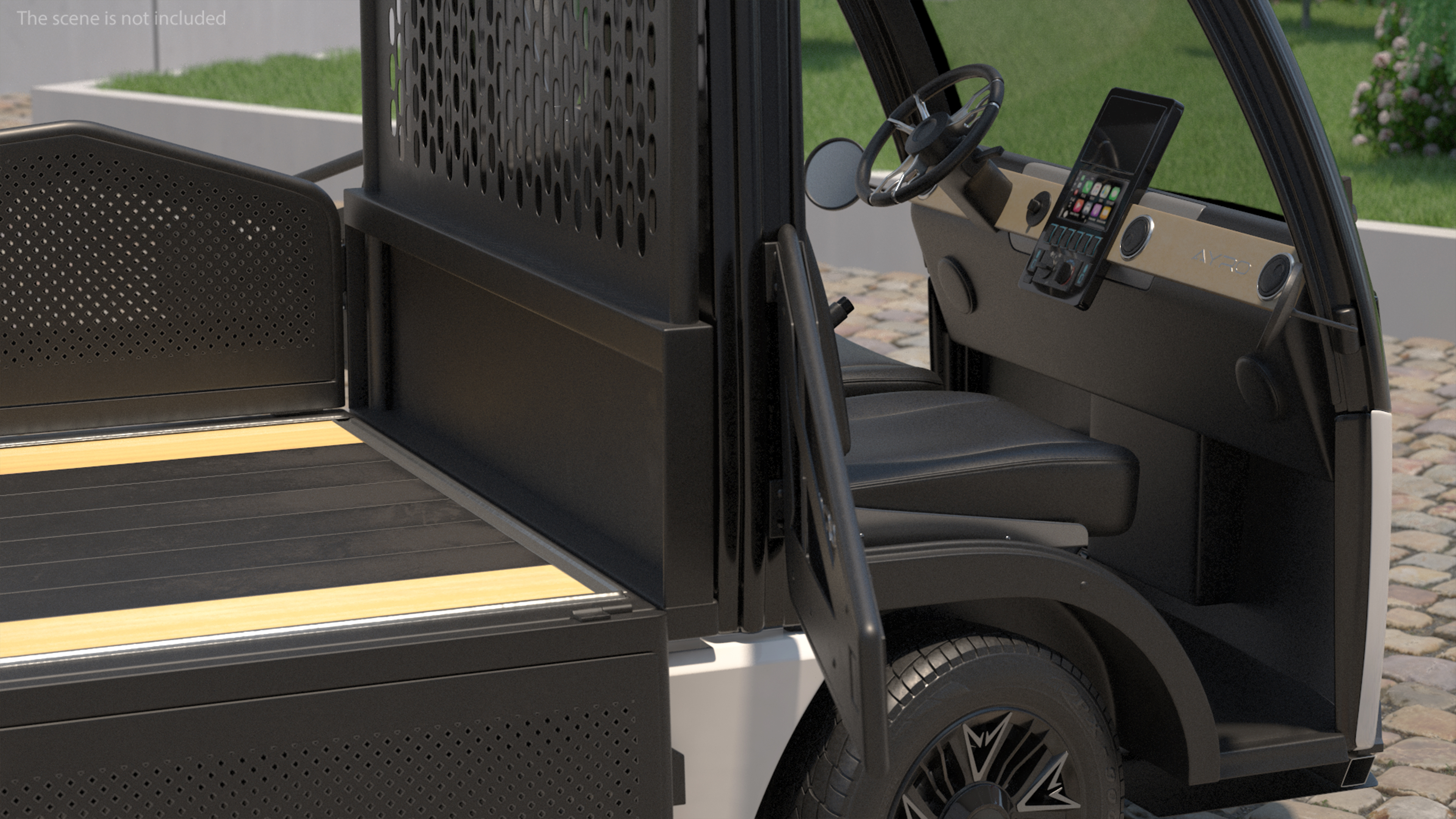 AYRO Vanish Electric Mini Truck Pickup Bed Rigged 3D model