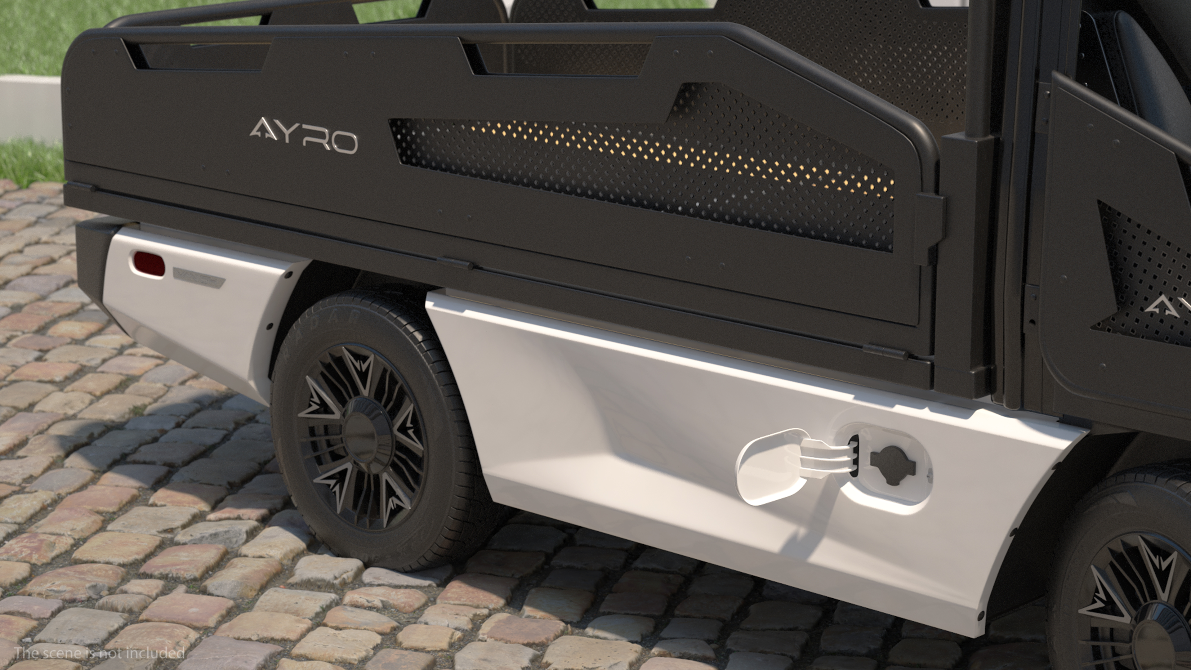 AYRO Vanish Electric Mini Truck Pickup Bed Rigged 3D model