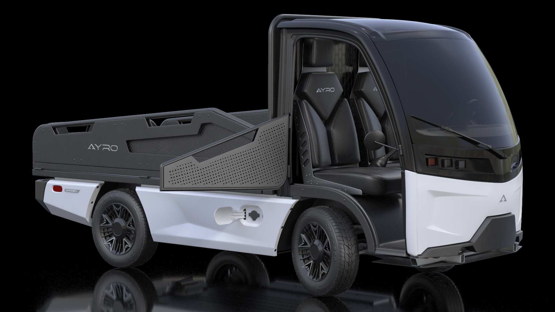 AYRO Vanish Electric Mini Truck Pickup Bed Rigged 3D model