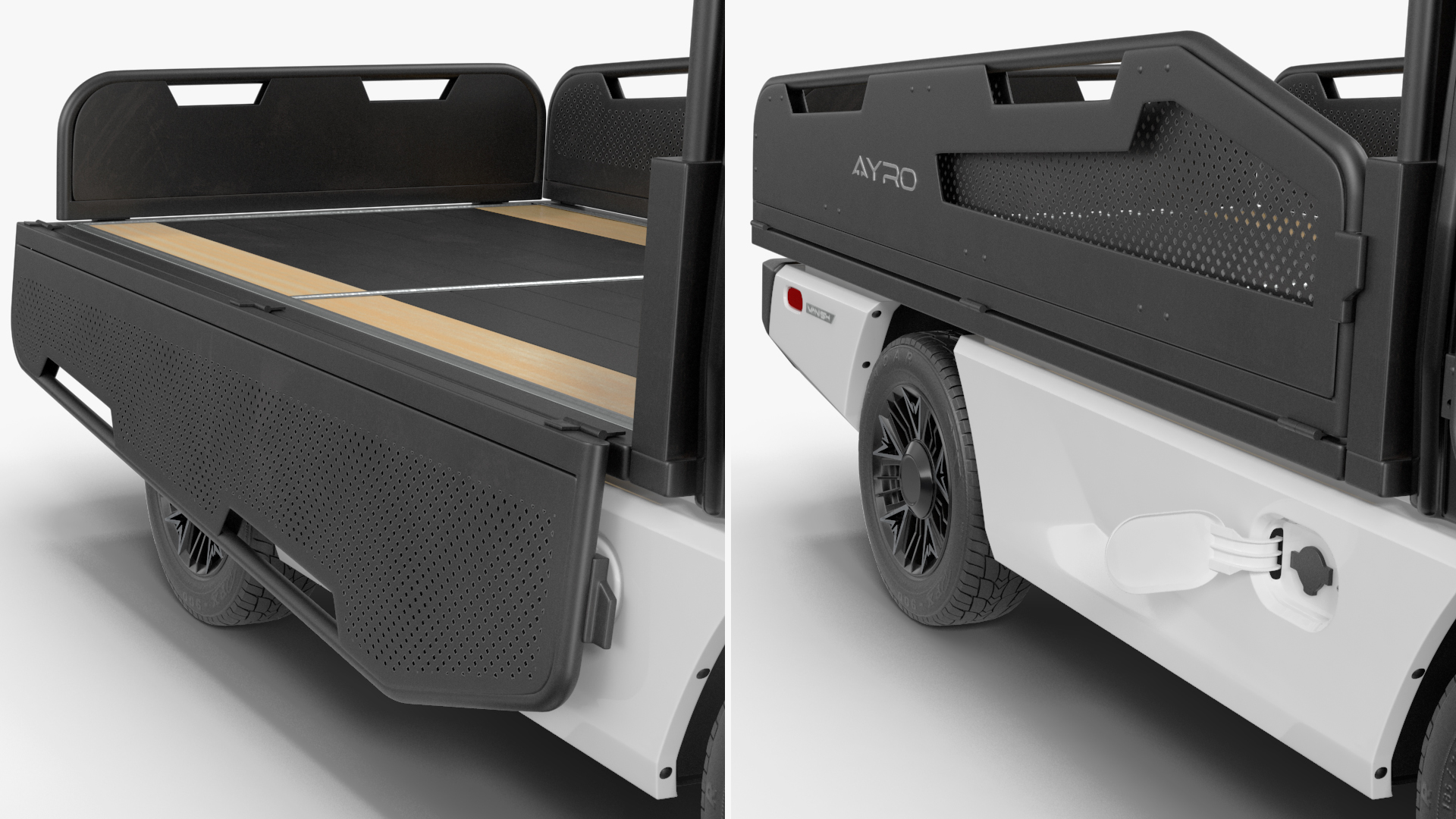 AYRO Vanish Electric Mini Truck Pickup Bed Rigged 3D model